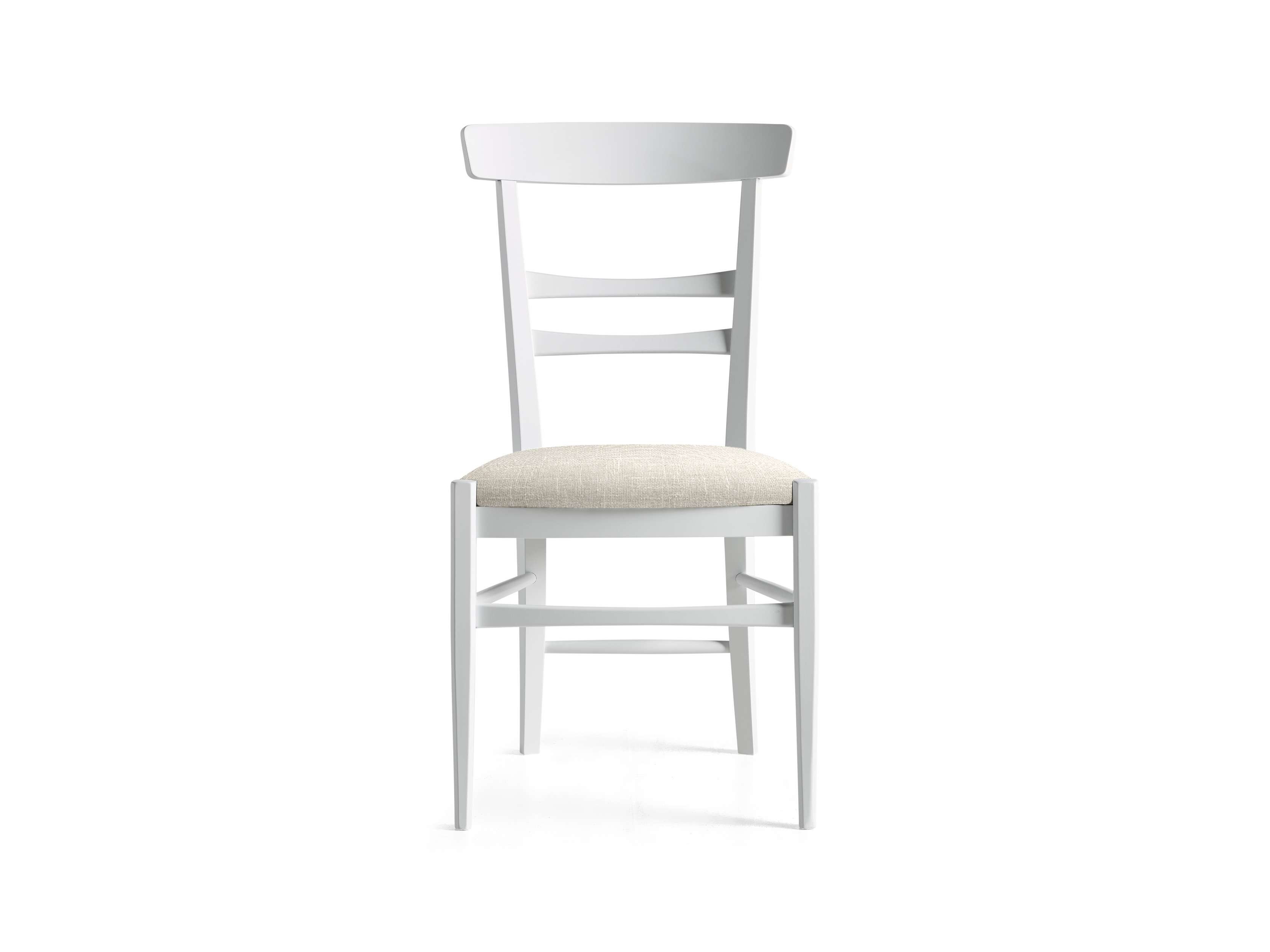 Allora Dining Chair in All White, slide 1 of 10