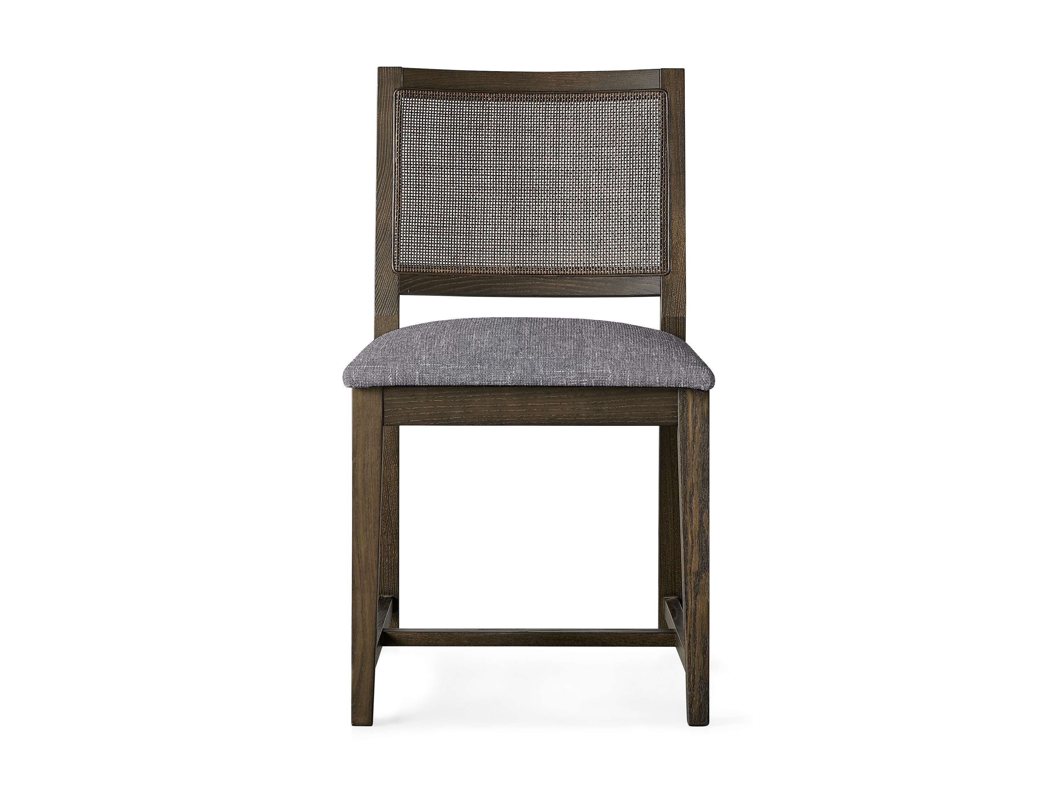 Grace Cane 19" Dining Side Chair In Cinder Farmhouse, slide 1 of 8