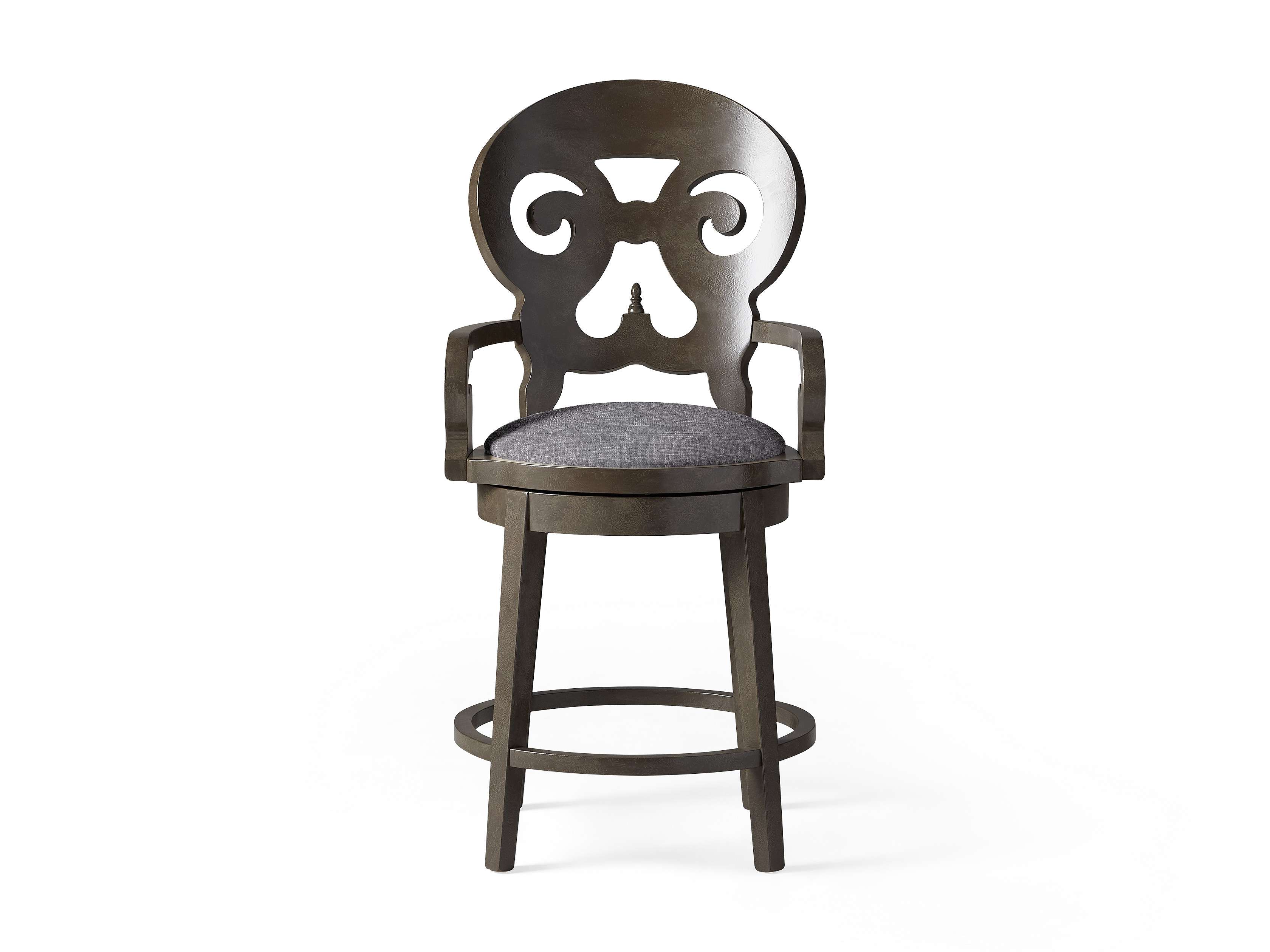 Jordan 24" Counter Stool with Upholstered Seat, slide 1 of 9