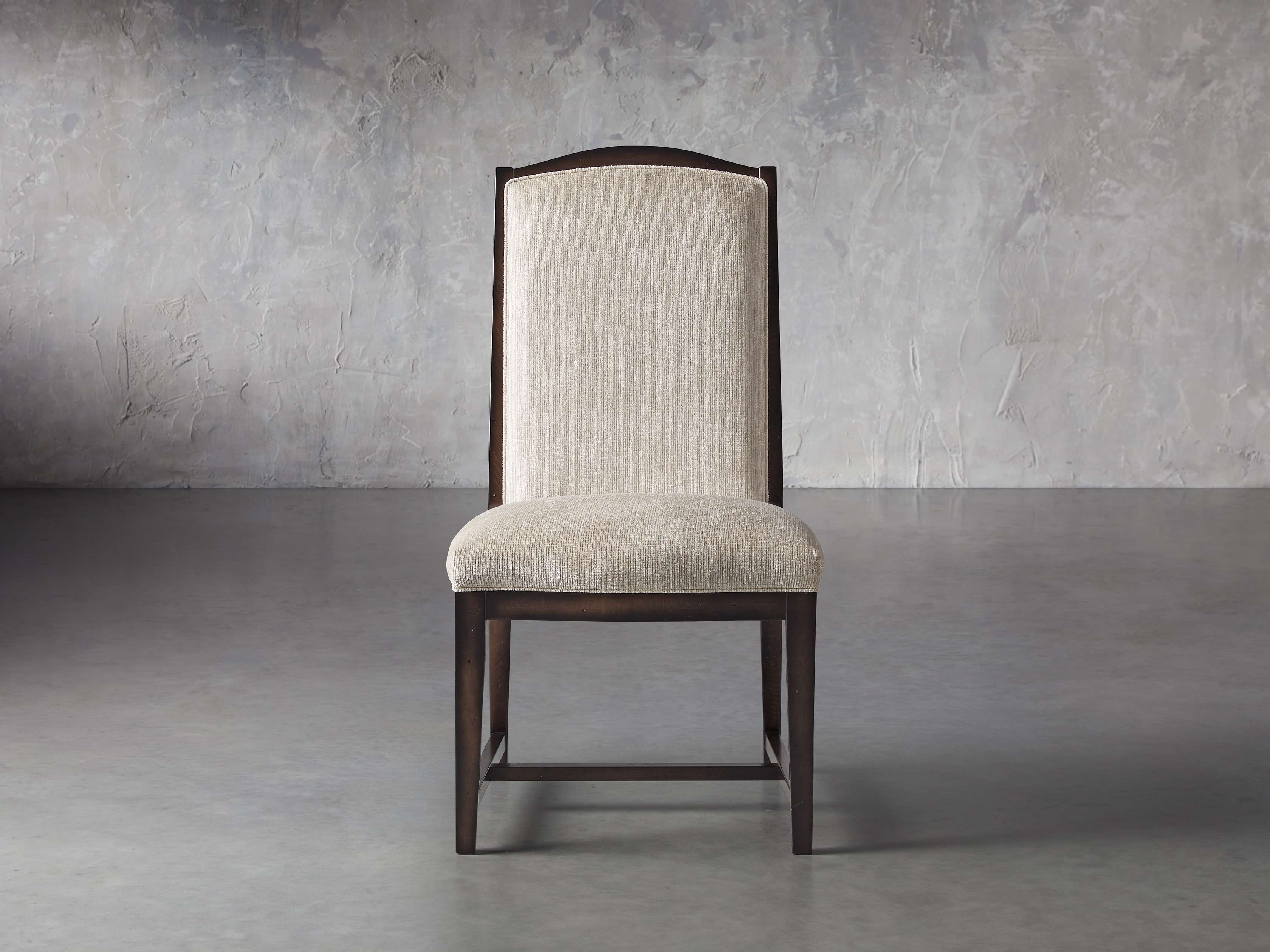 Isabella 27" Dining Side Chair in Taupe and Noceto, slide 1 of 8