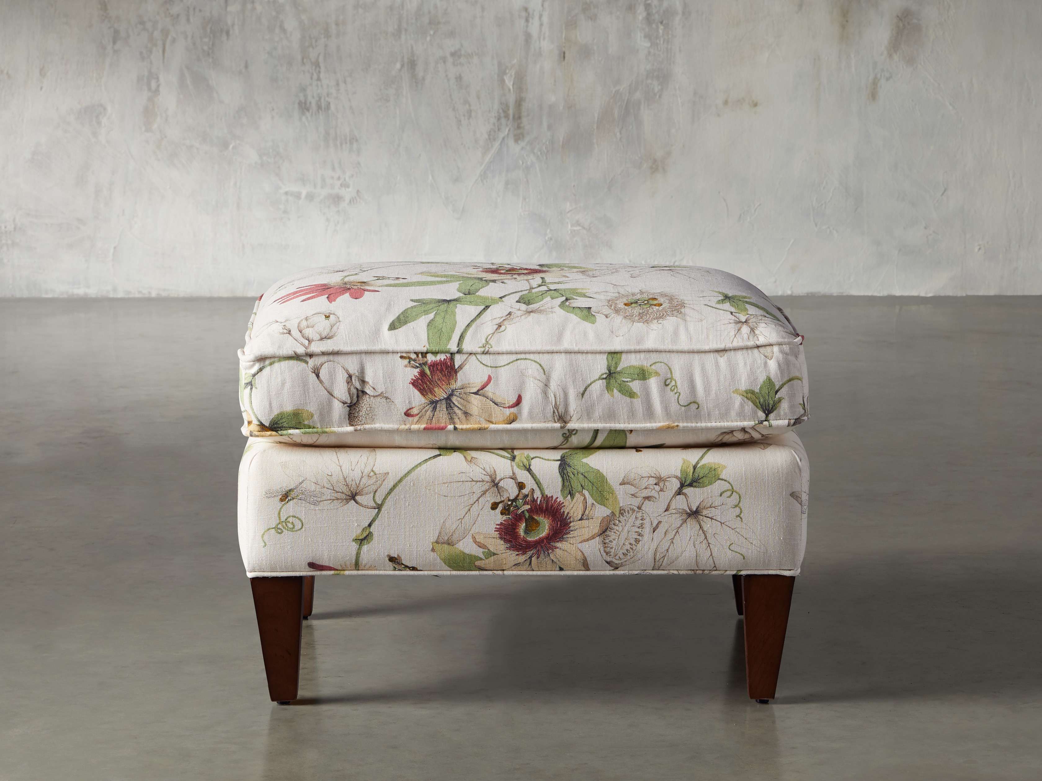 Plazza 25" Upholstered Ottoman, slide 1 of 8