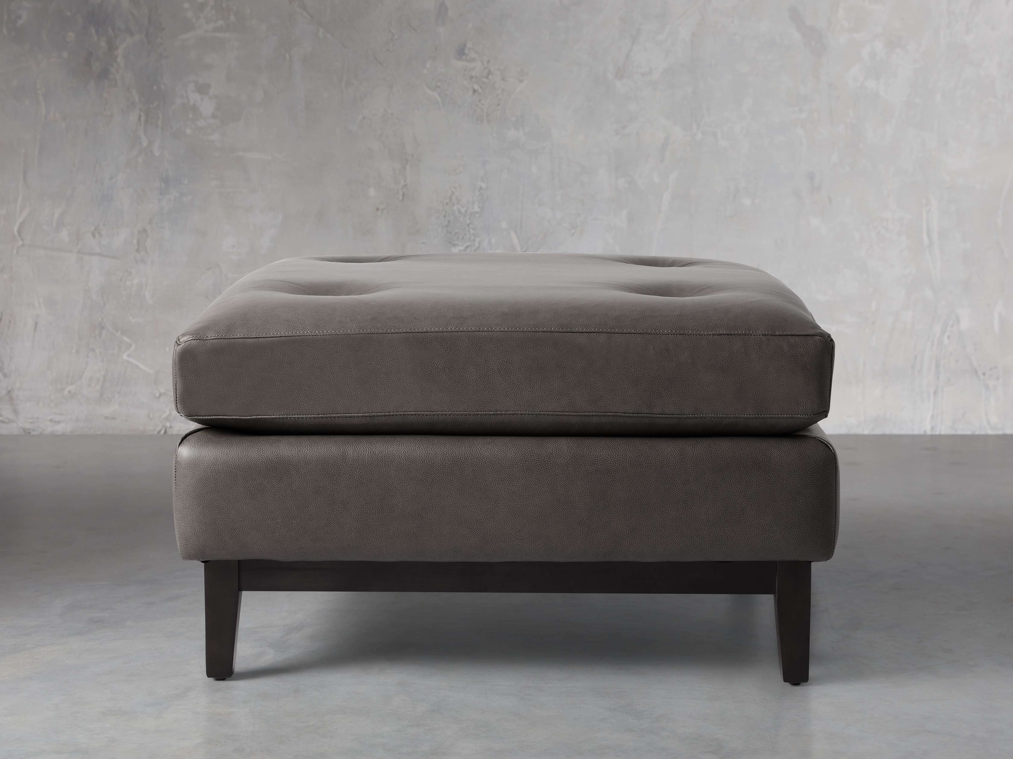 Bryden Leather 33" Cocktail Ottoman, slide 1 of 4