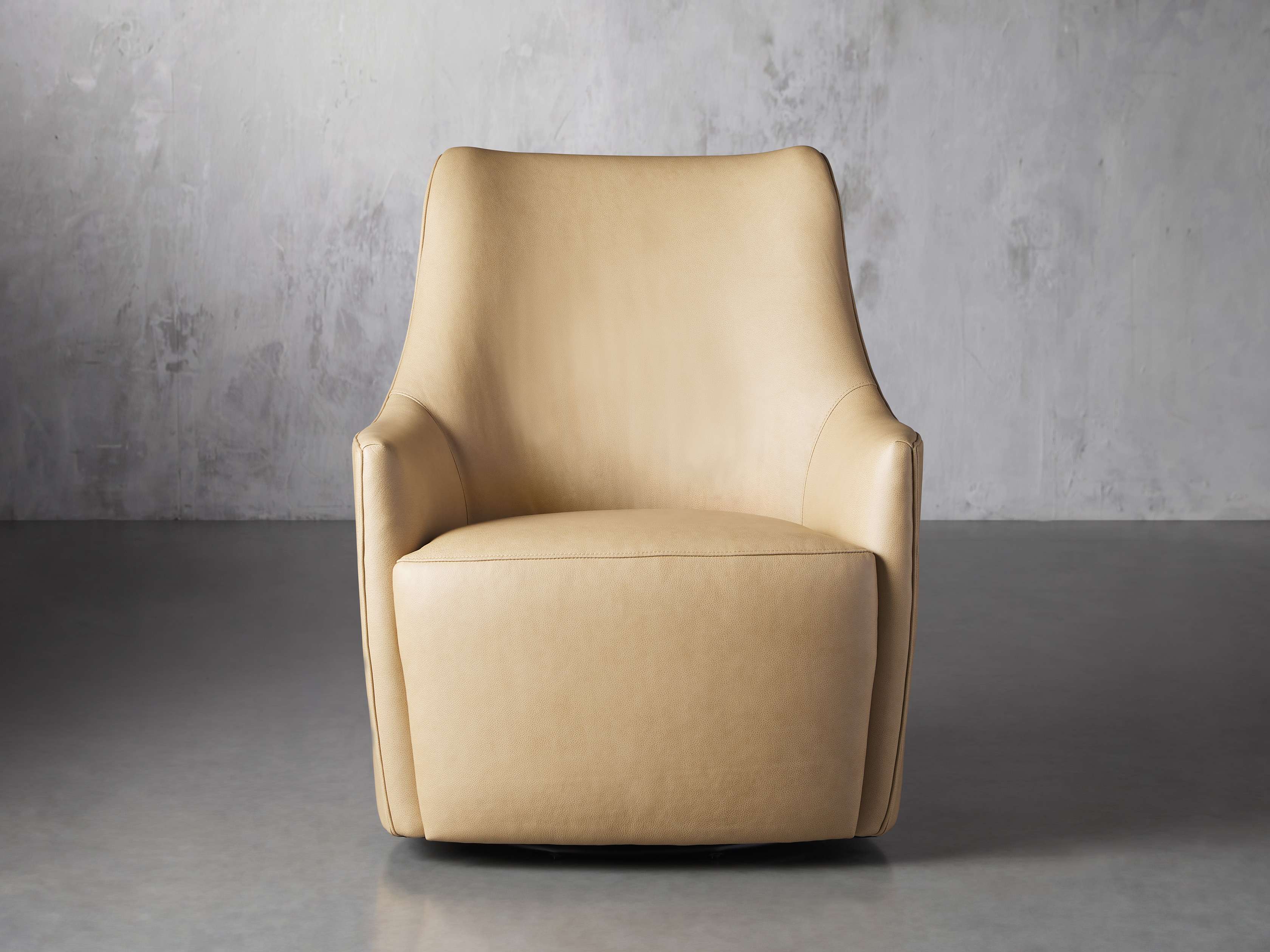 Cole Leather 31" Swivel Chair, slide 1 of 9