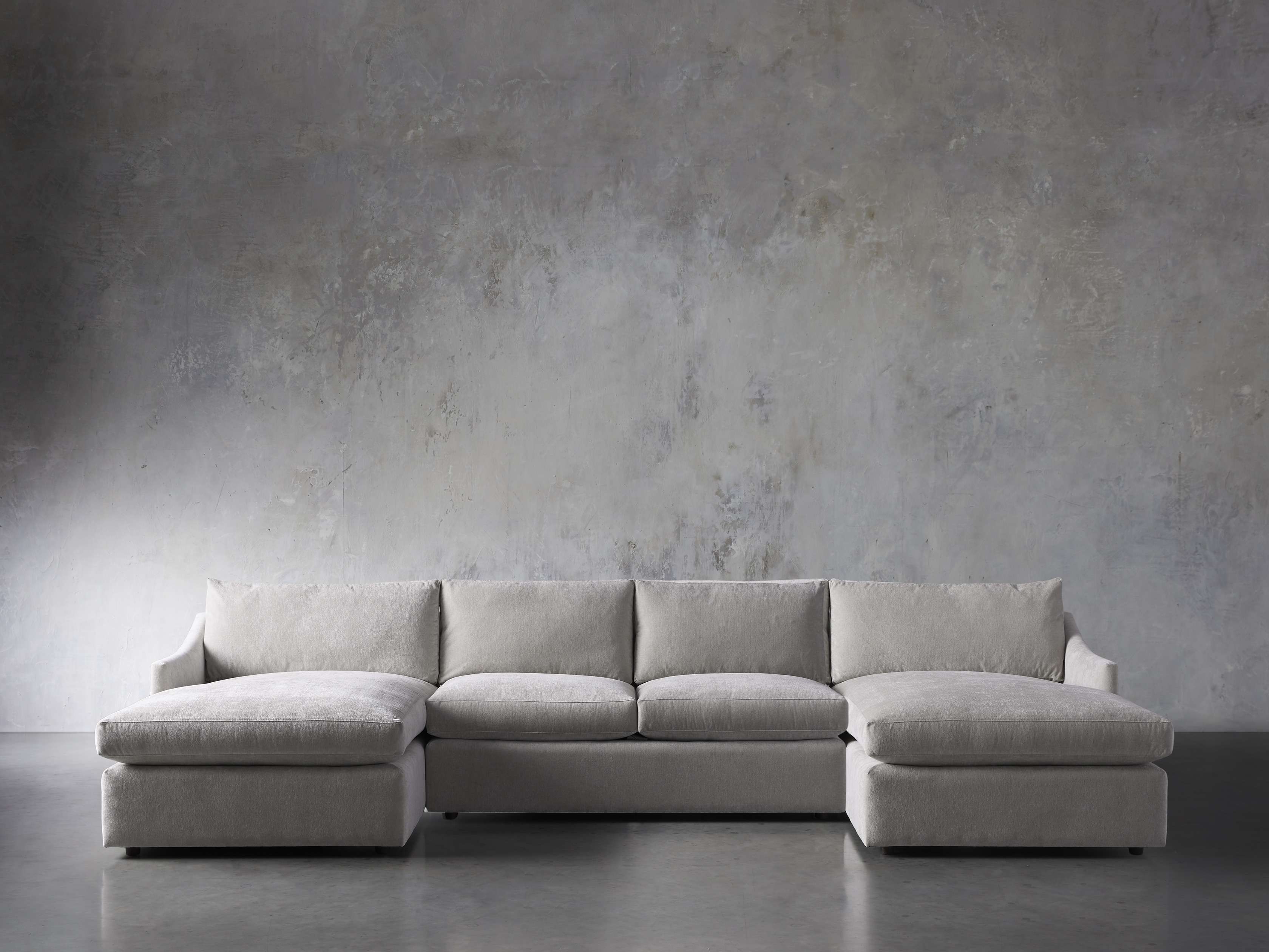 Branson Upholstered 138" Double Chaise Sectional, slide 1 of 7