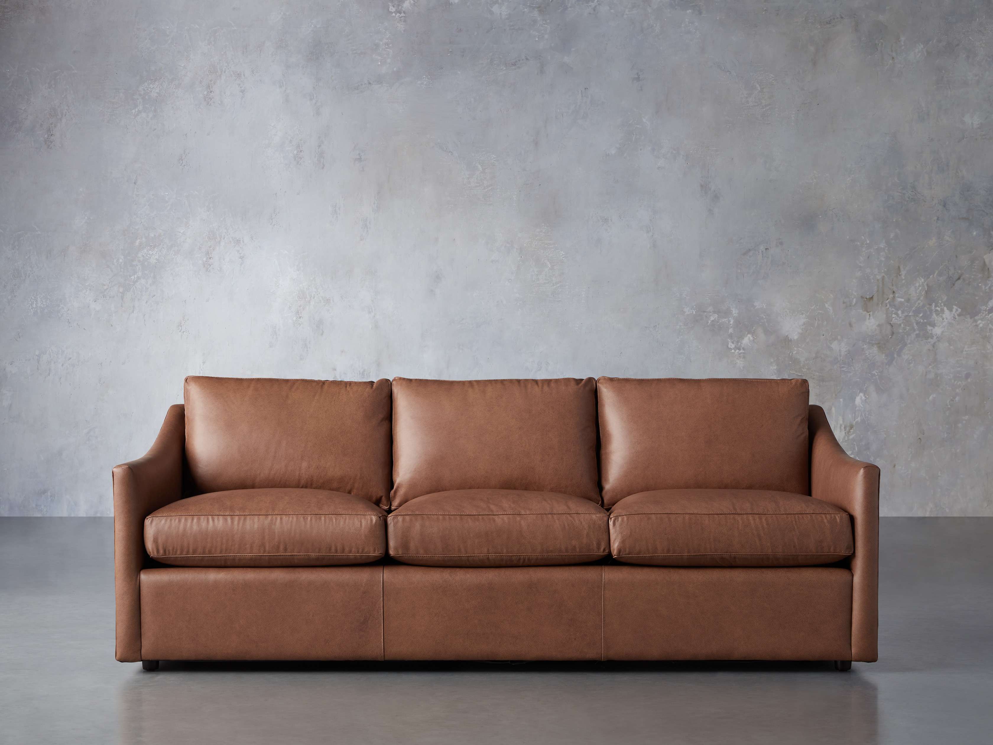 Branson 84" Leather Sofa, slide 1 of 8