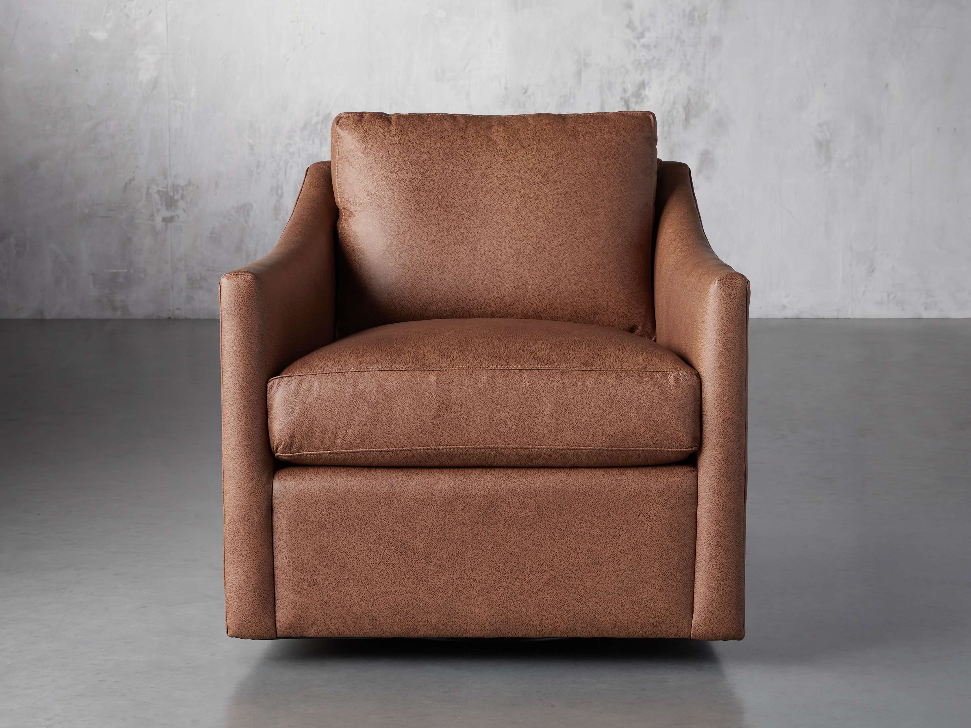 Branson 31" Leather Swivel, slide 1 of 8