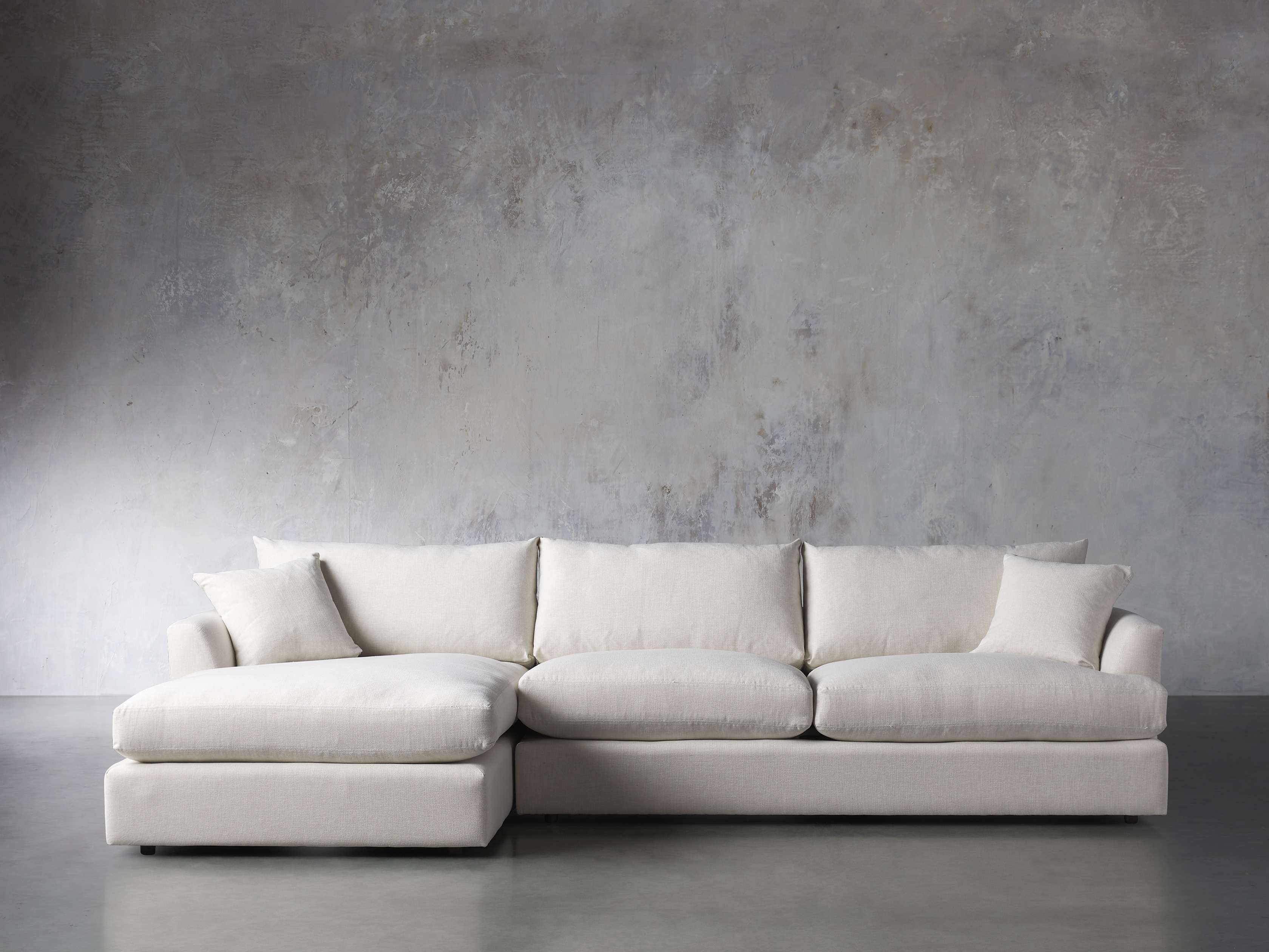 Emory Petite Upholstered Two Piece Sectional, slide 1 of 7