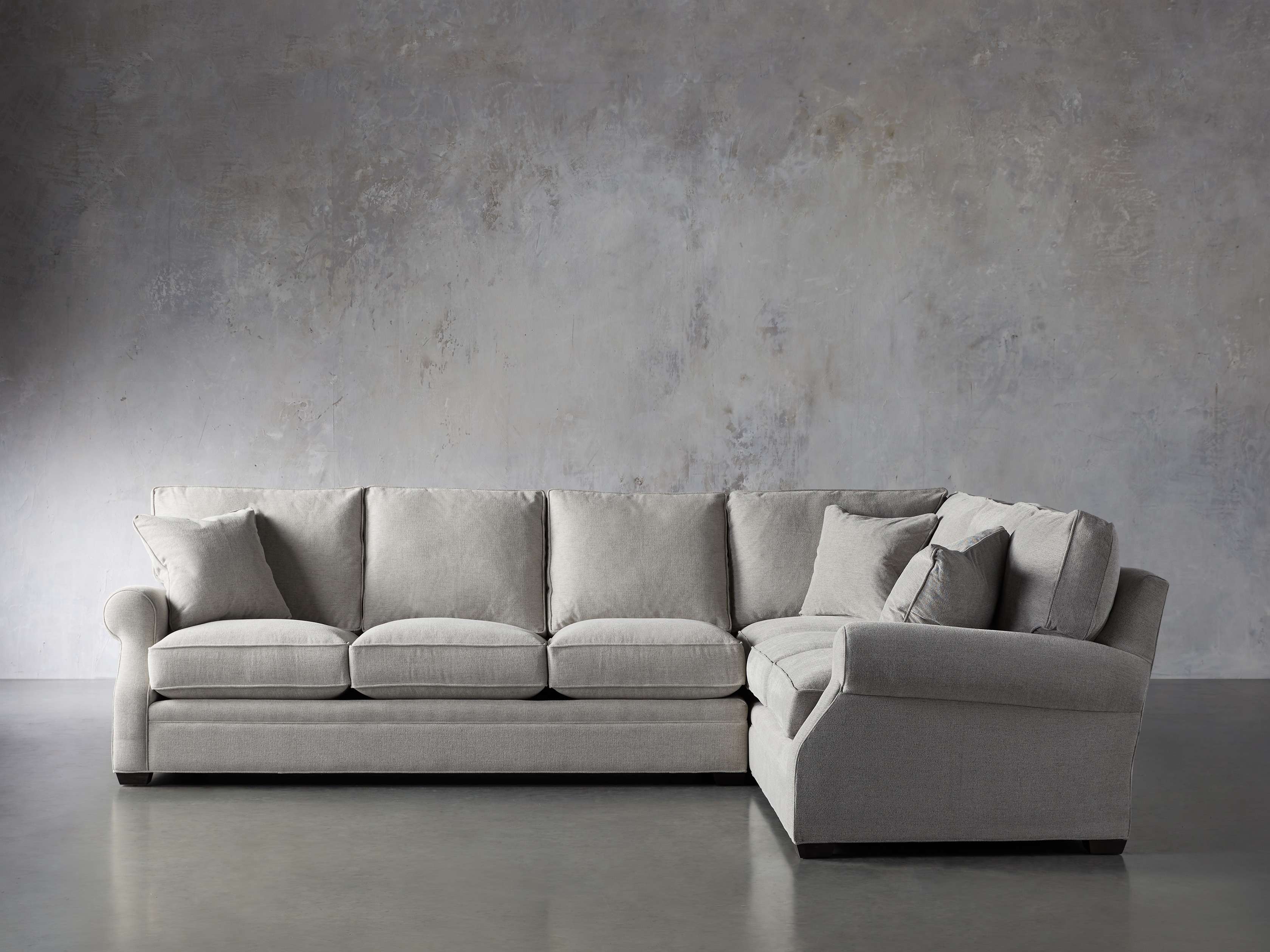 Landsbury Upholstered 131" Right Arm Two Piece Corner Sectional, slide 1 of 6