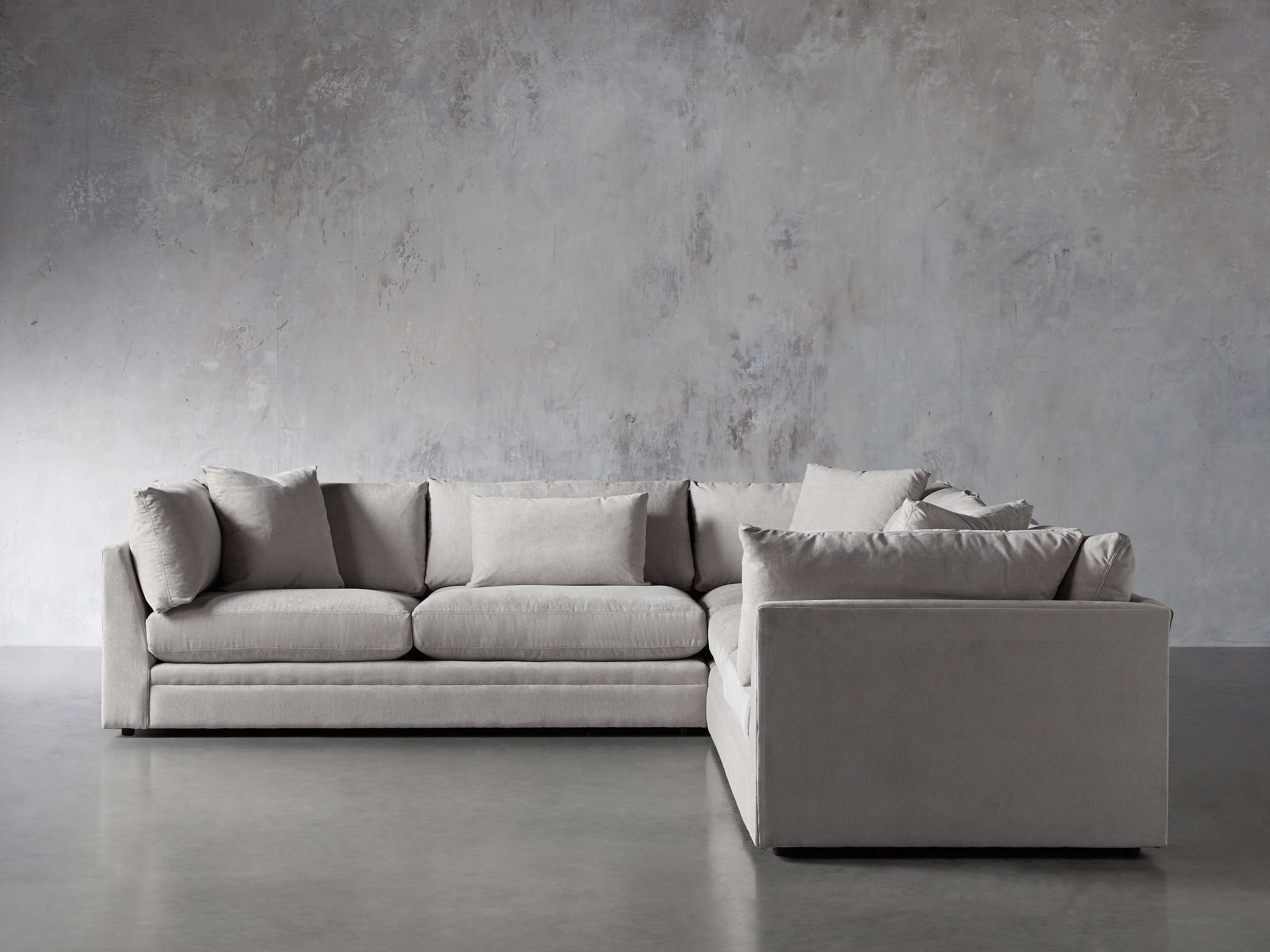Pavo Upholstered 132" Three Piece Corner Sectional, slide 1 of 7