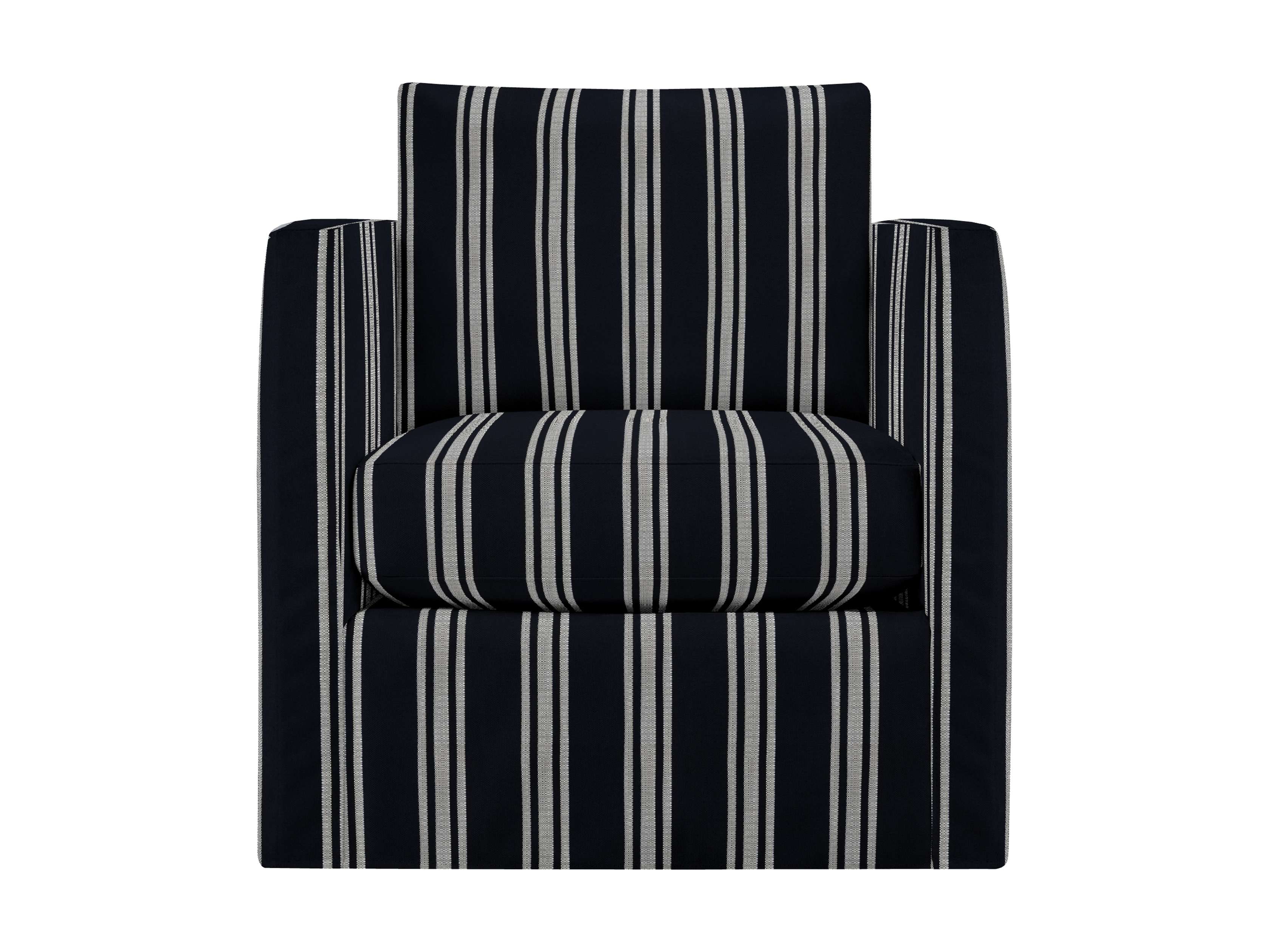 Spinnaker Outdoor Slipcovered 32" Swivel Chair