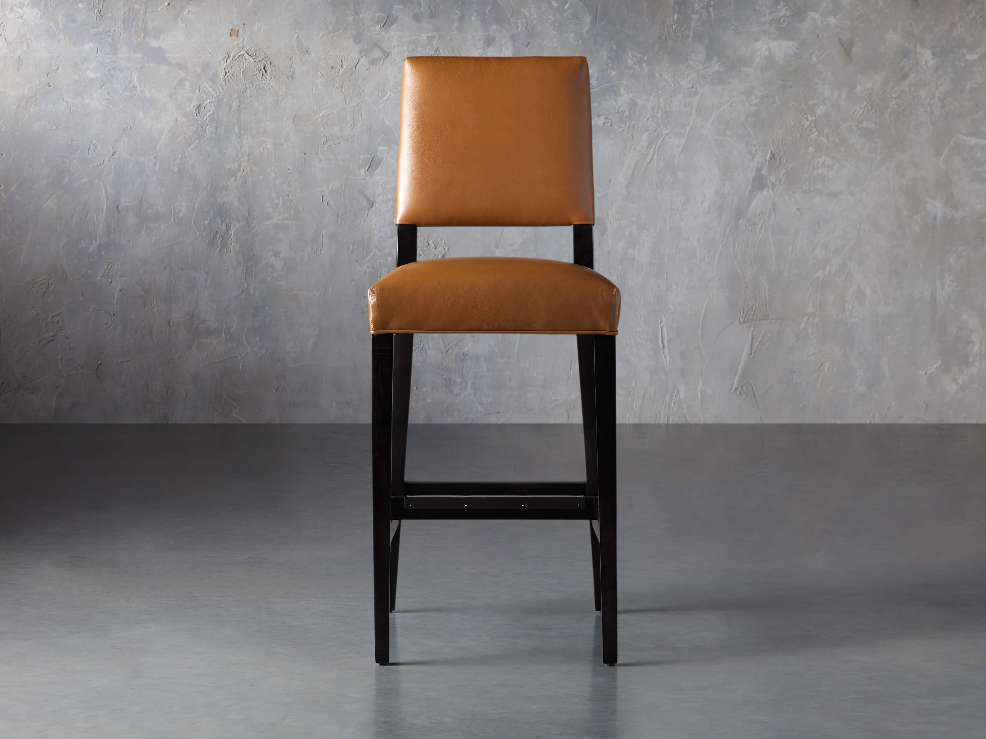 Teddi Leather Barstool, slide 1 of 9