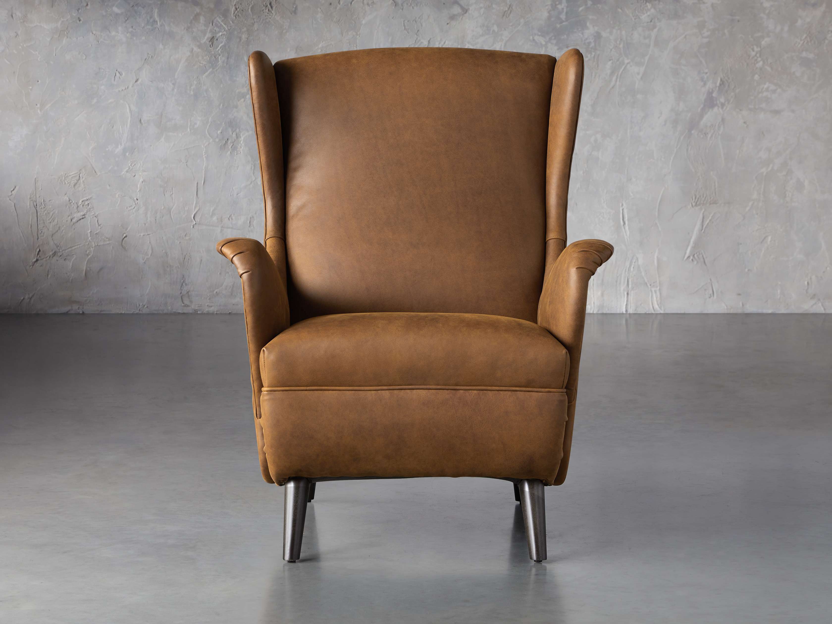 Wesley Leather 31" Chair, slide 1 of 9
