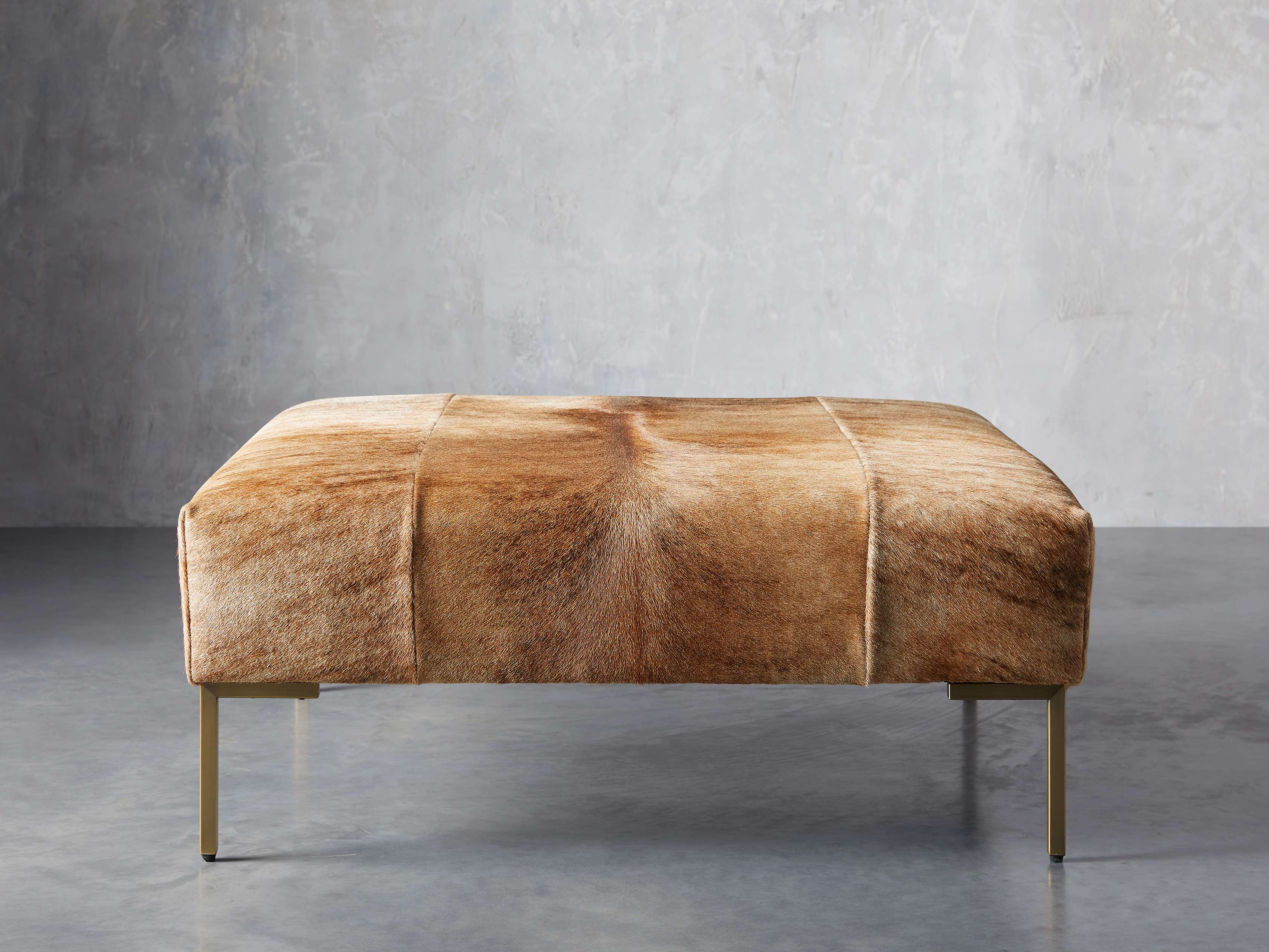 pic Hair On Hide Pouf tilton hair on hide ottoman