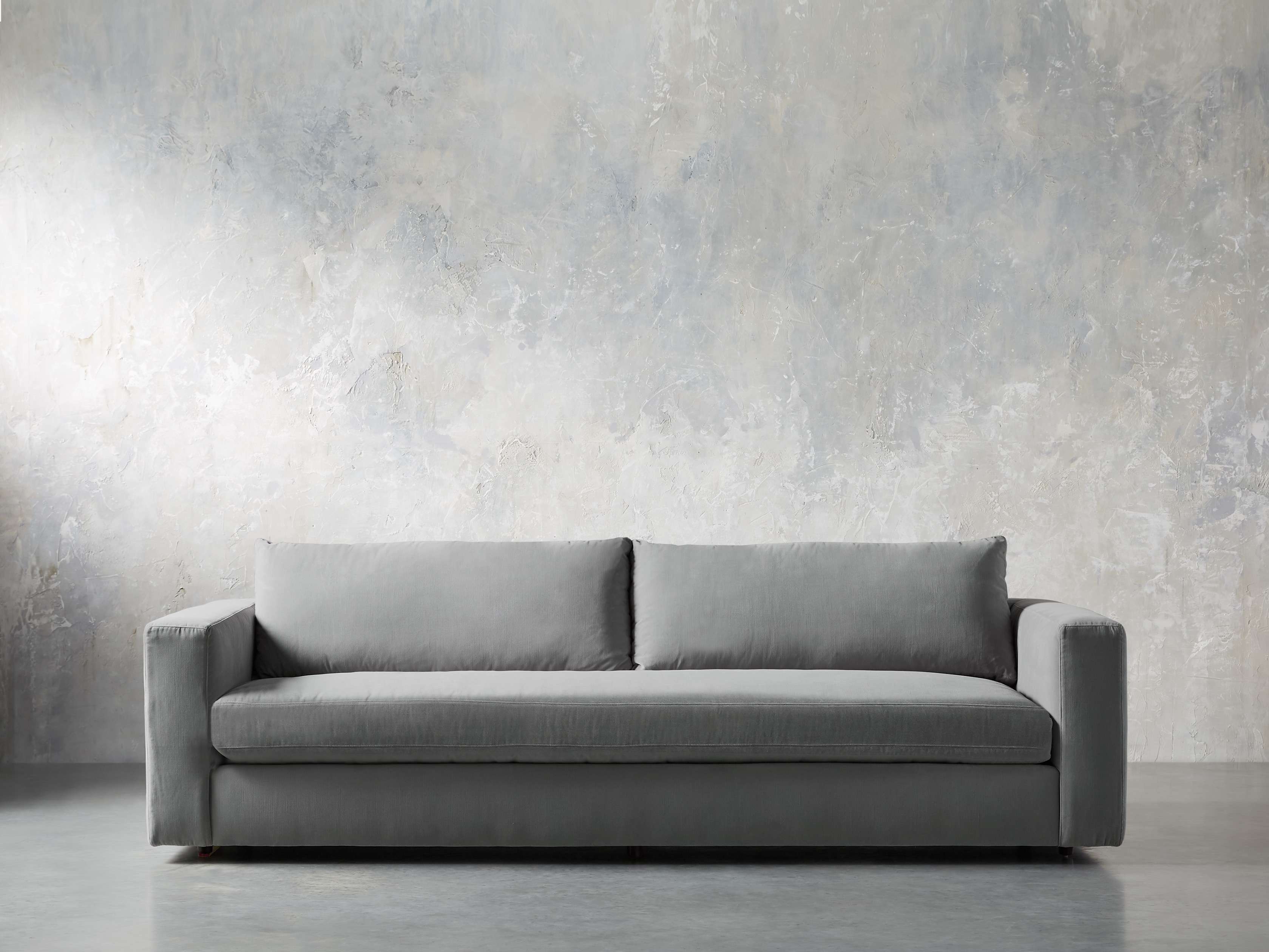 Miles Petite Upholstered 108" Sofa, slide 1 of 11