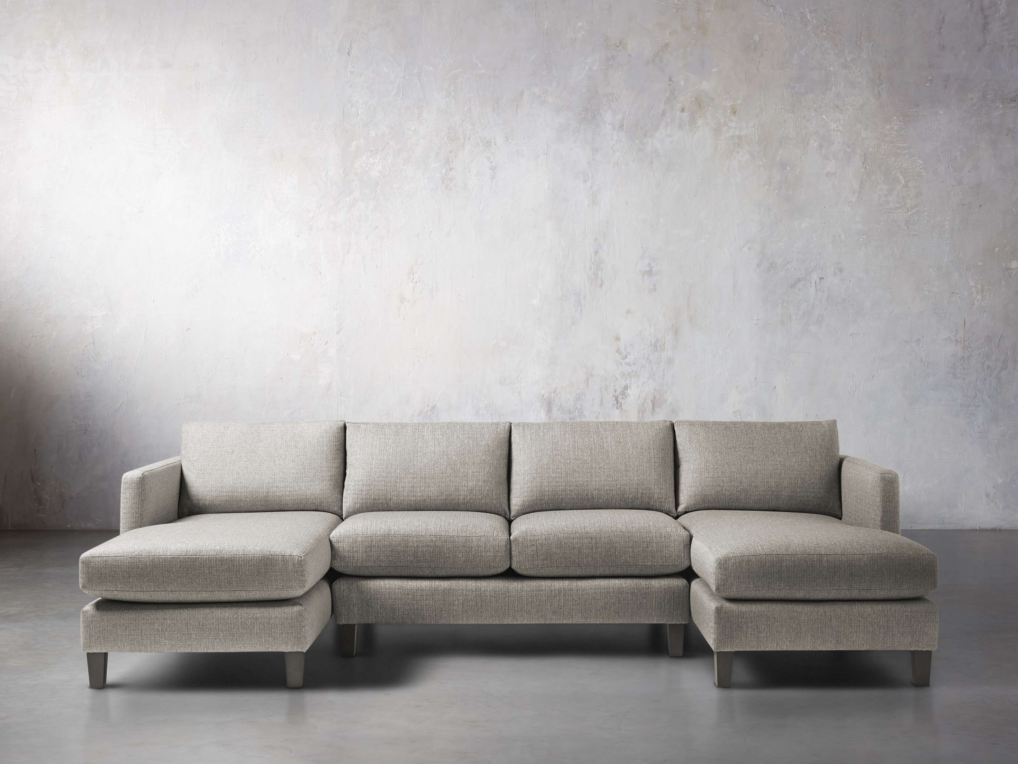 Taylor 118" Upholstered Three Piece Sectional, slide 1 of 5