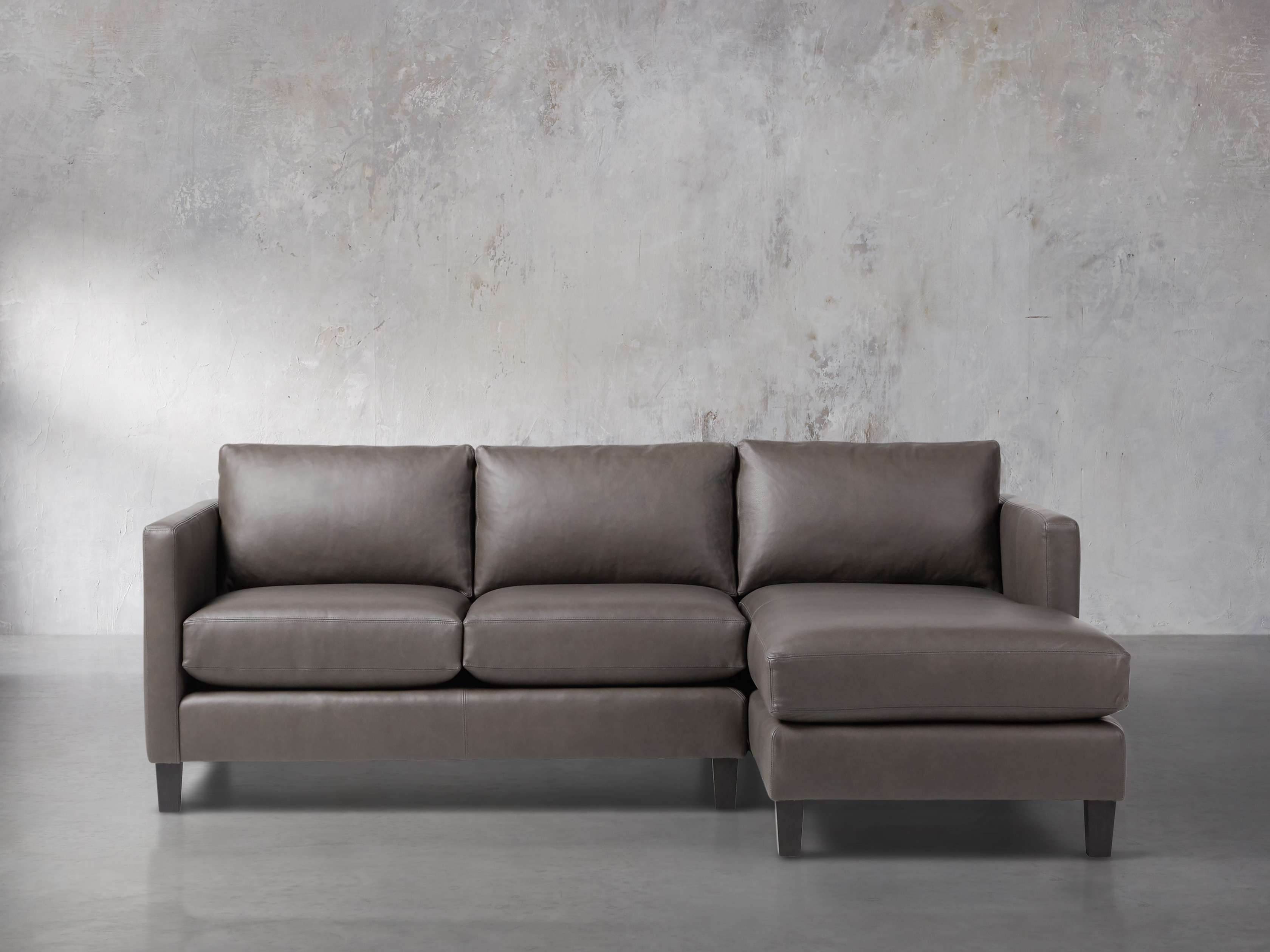 Taylor 92" Leather Two Piece Sectional, slide 1 of 5
