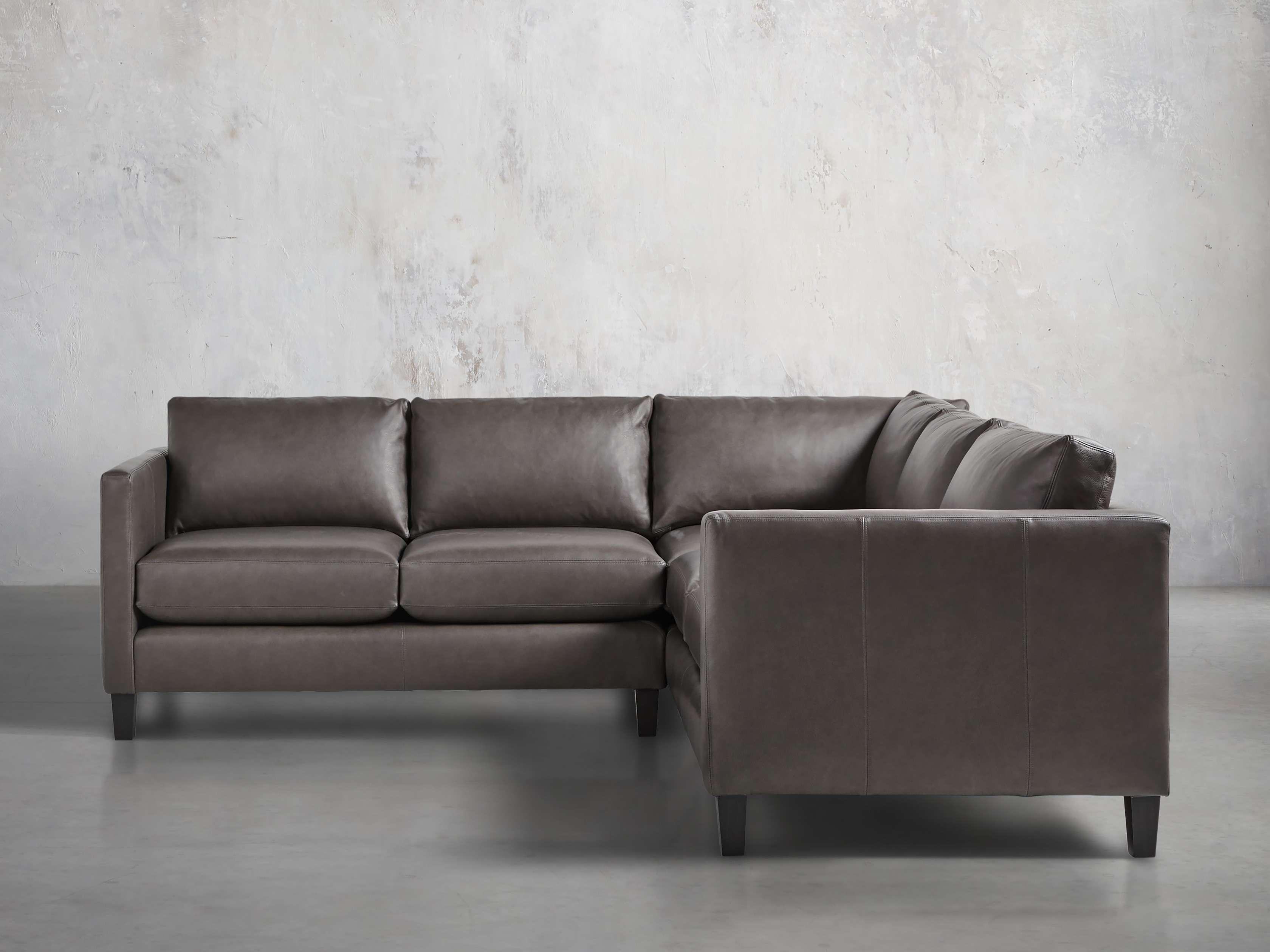 Taylor 98" Leather Two Piece Sectional