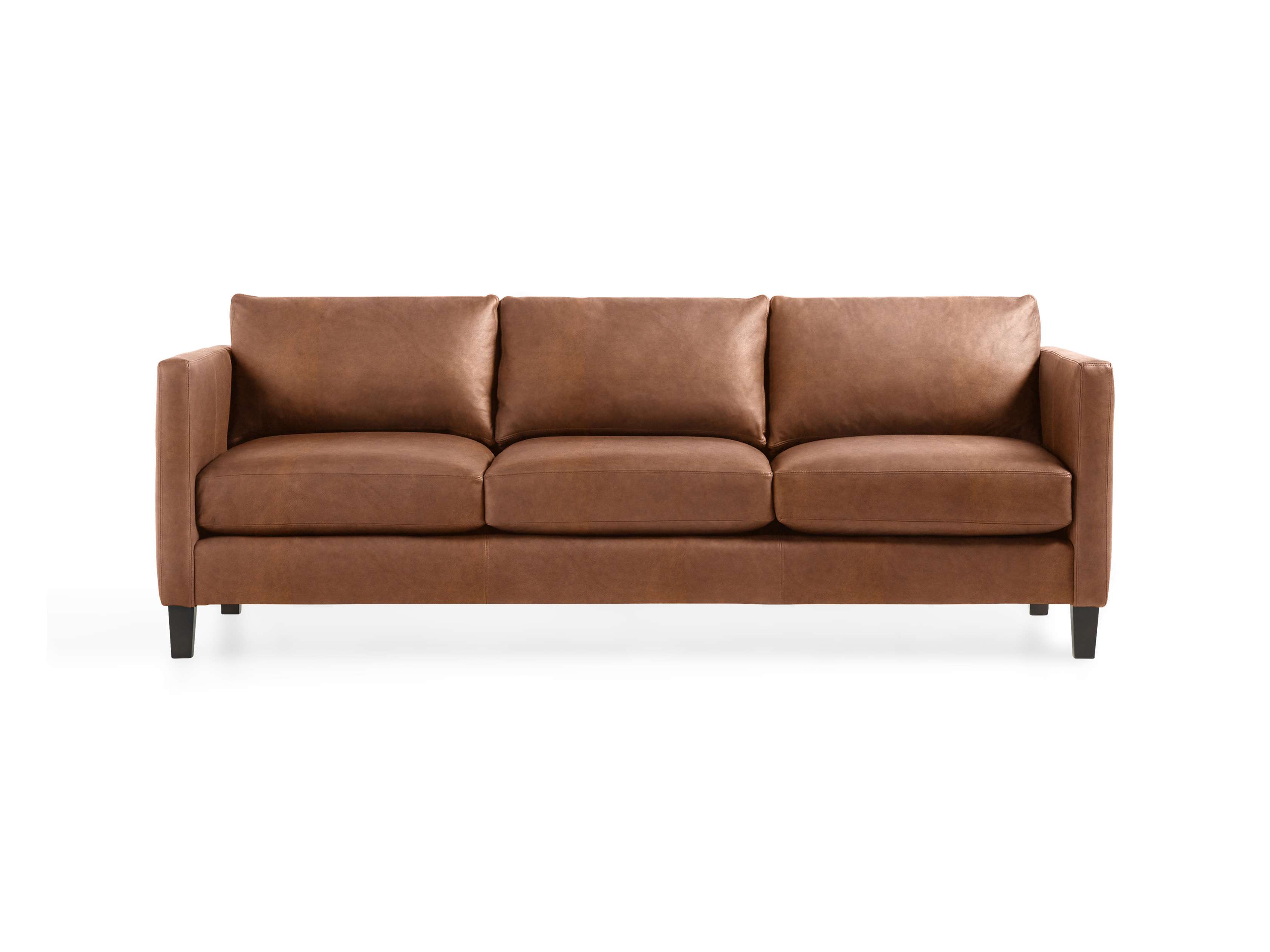 Taylor 90" Leather Sofa, slide 1 of 6