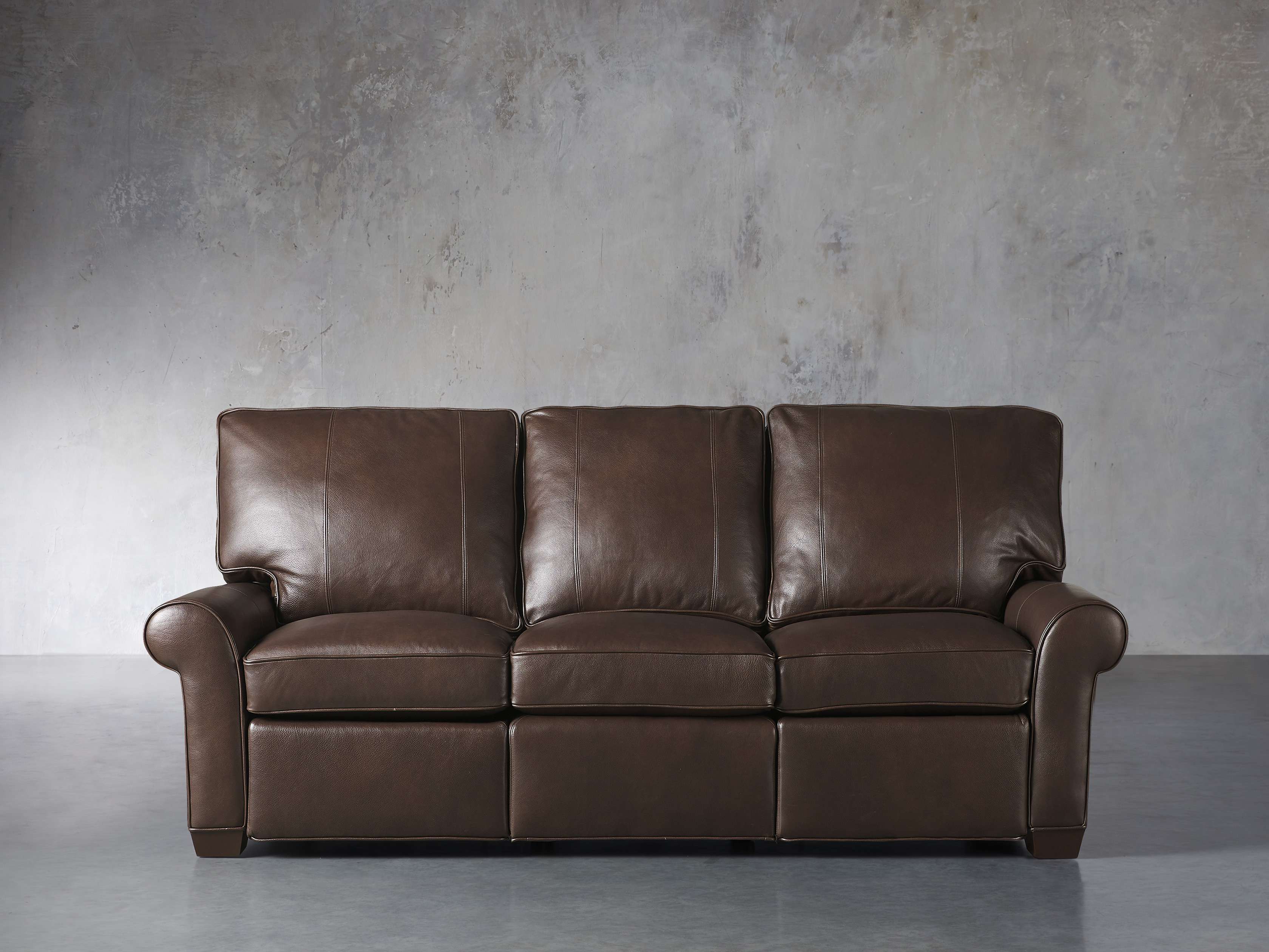 Brentwood Leather 92" Sofa (Right & Left Motion), slide 1 of 9