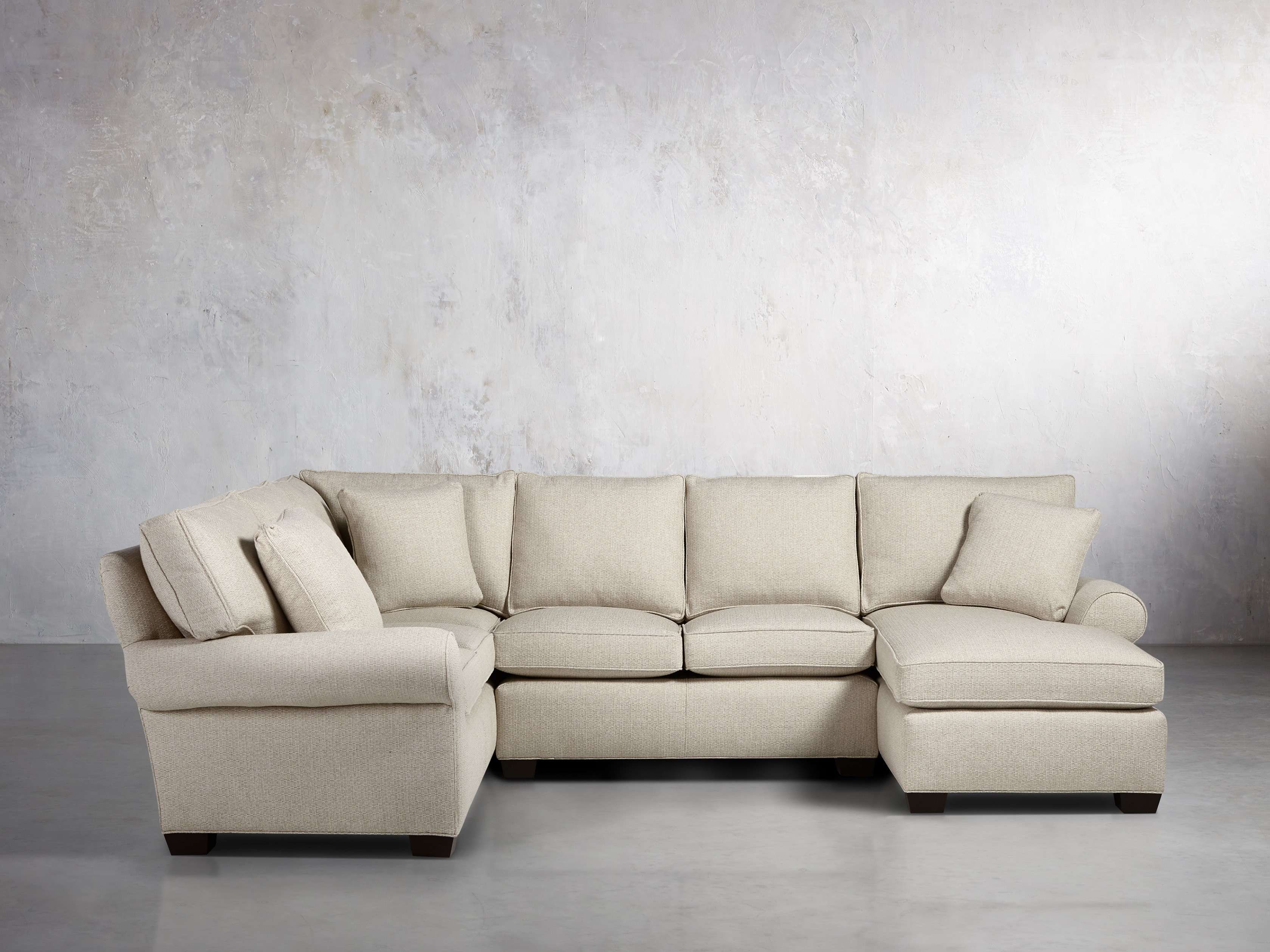 Brentwood Upholstered 124" Right Arm Sectional