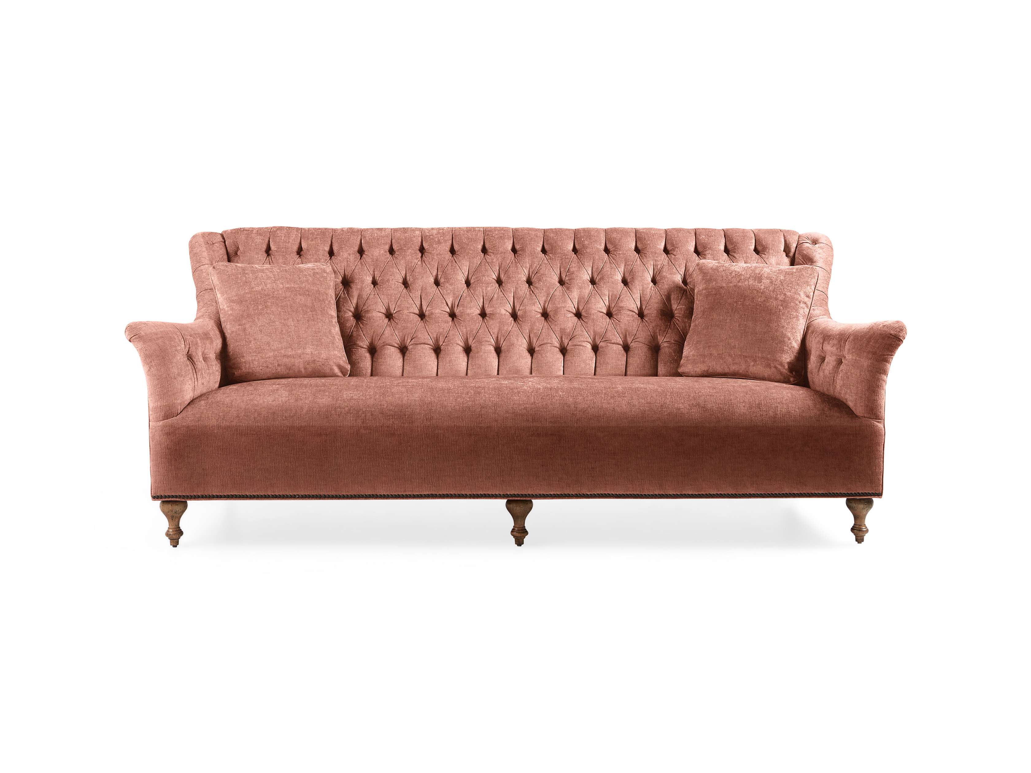 Fiona 97" Upholstered Tufted Sofa, slide 1 of 5
