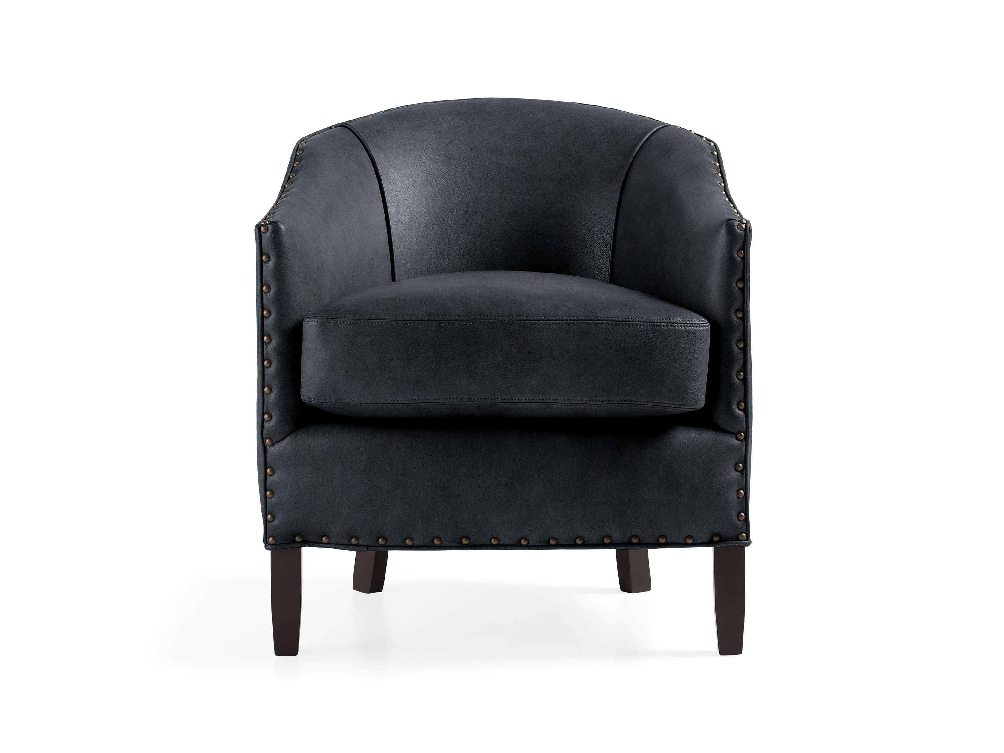 Giles 28" Leather Chair, slide 1 of 8