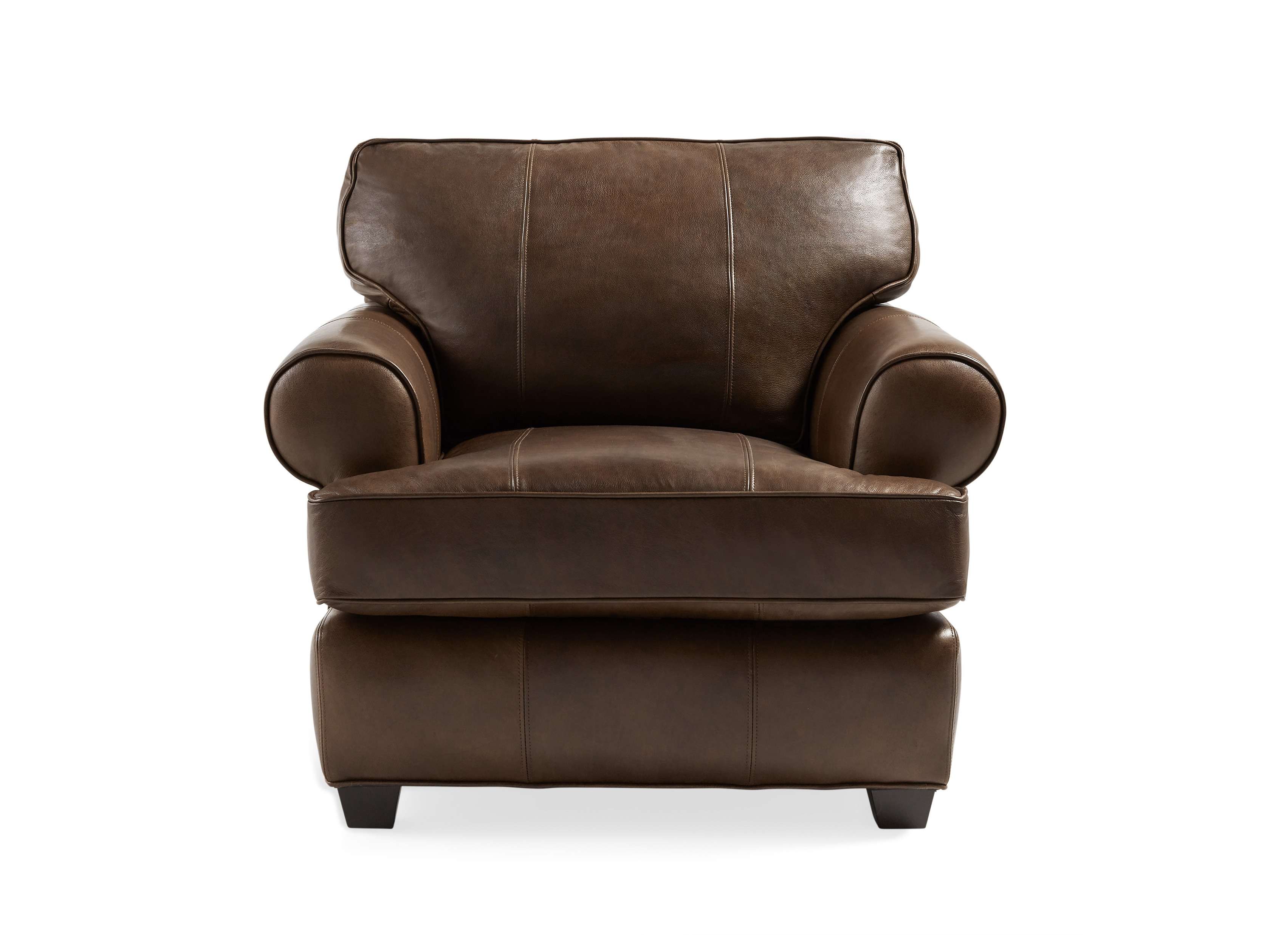 Hadley 42" Leather Chair in Anilina Hazelnut, slide 1 of 6