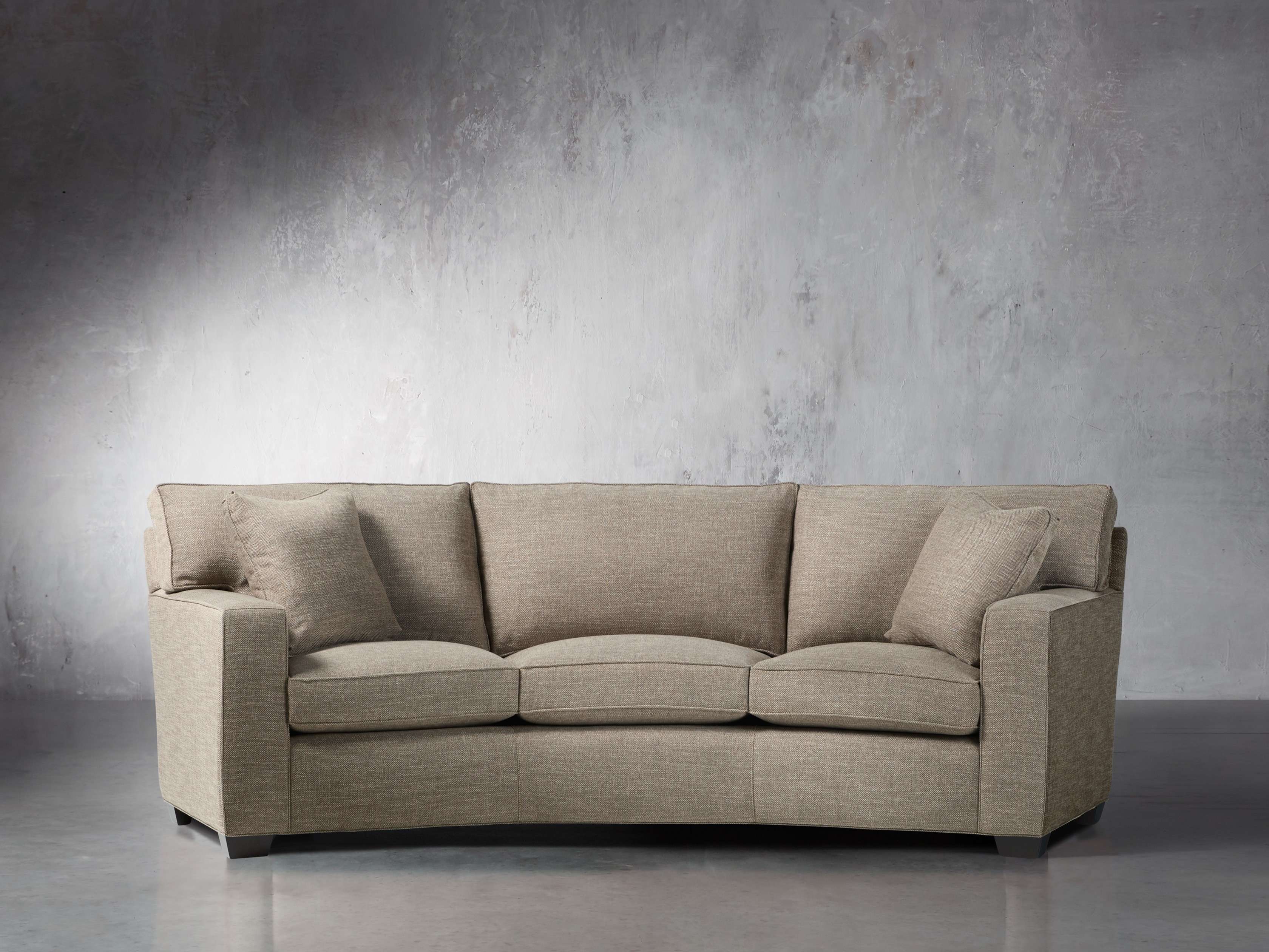 Brentwood Square 107" Upholstered Wedge Sofa