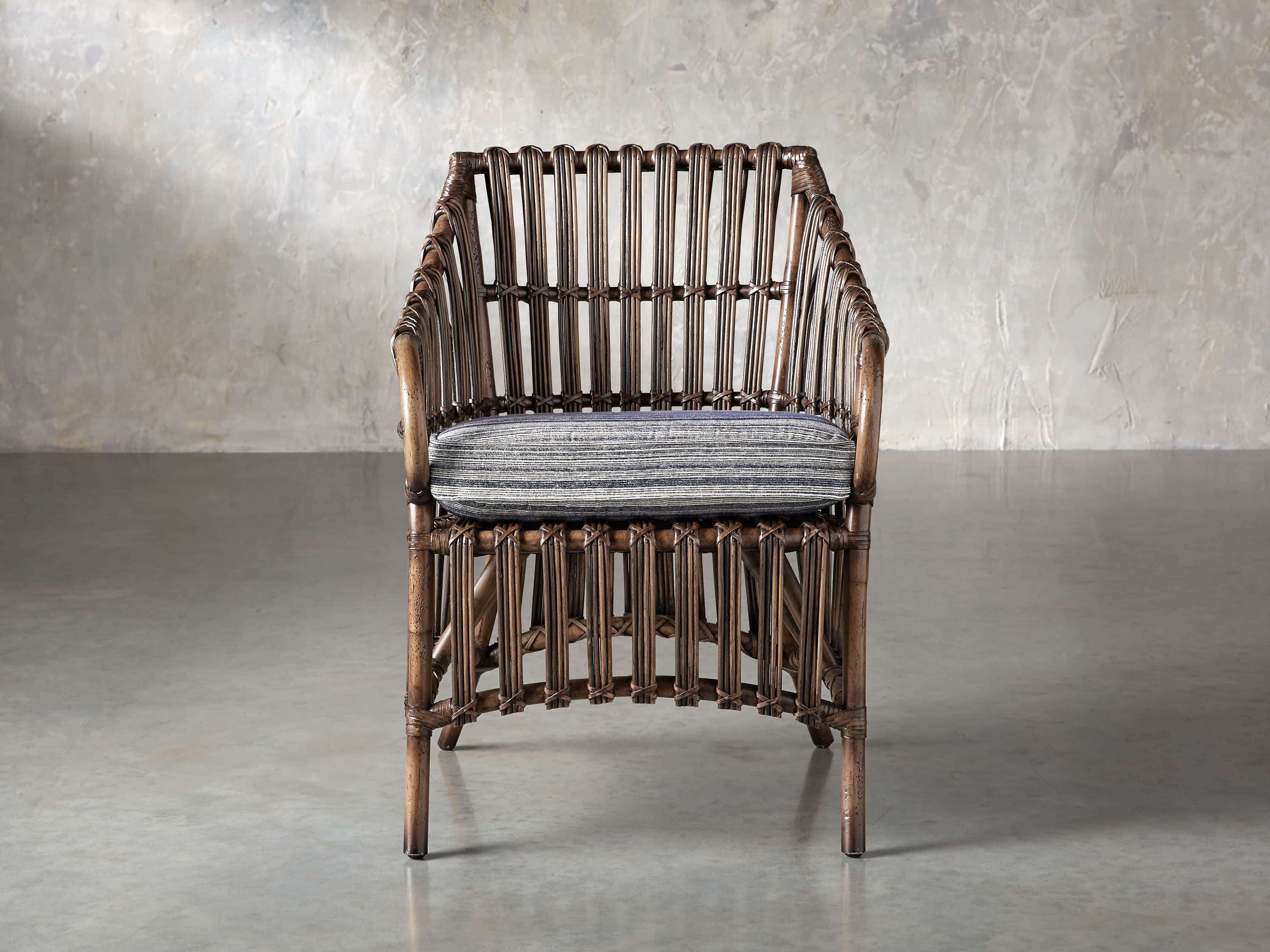 Avila Upholstered 23" Cane Chair