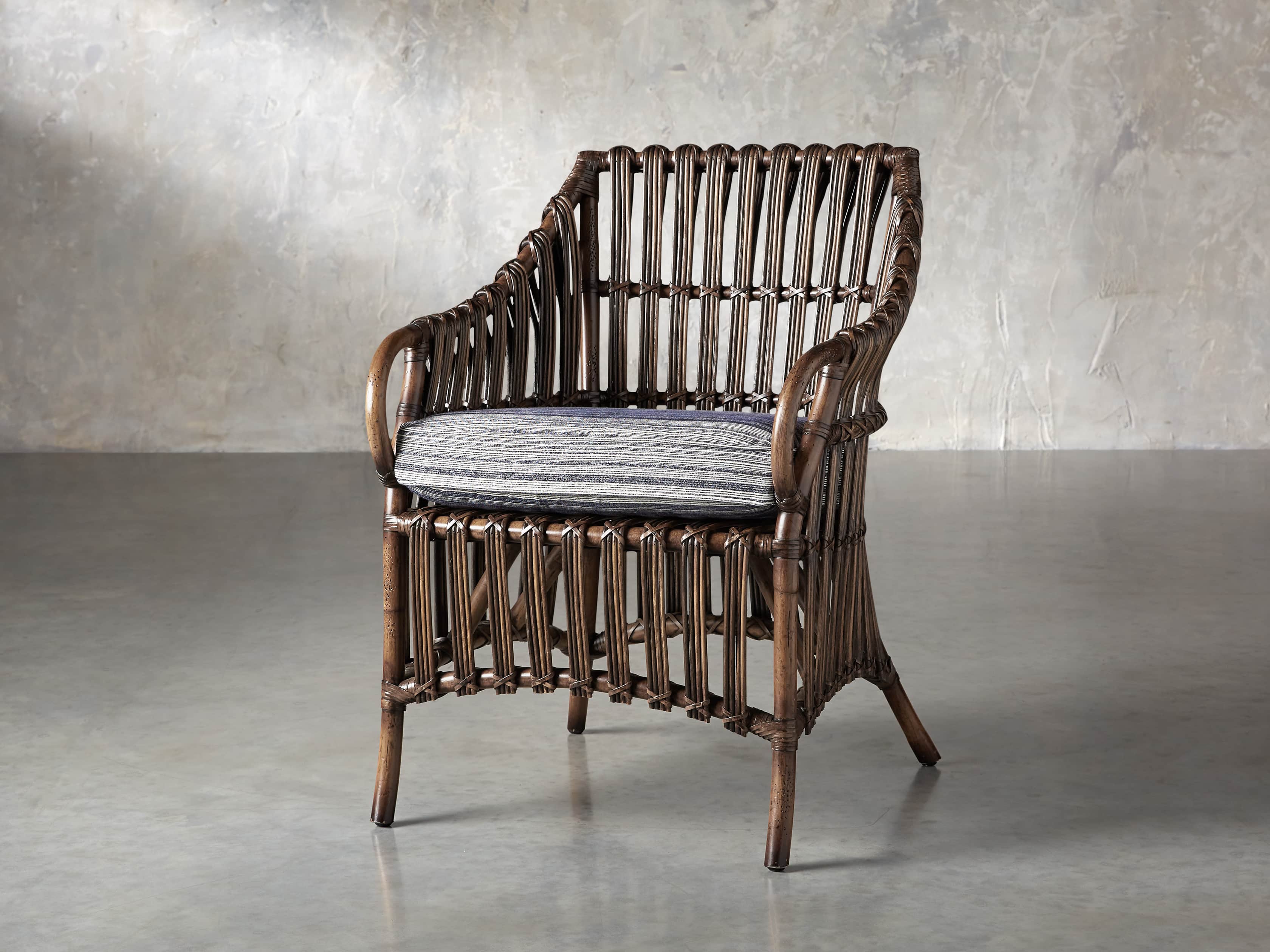 Avila Upholstered 23" Cane Chair