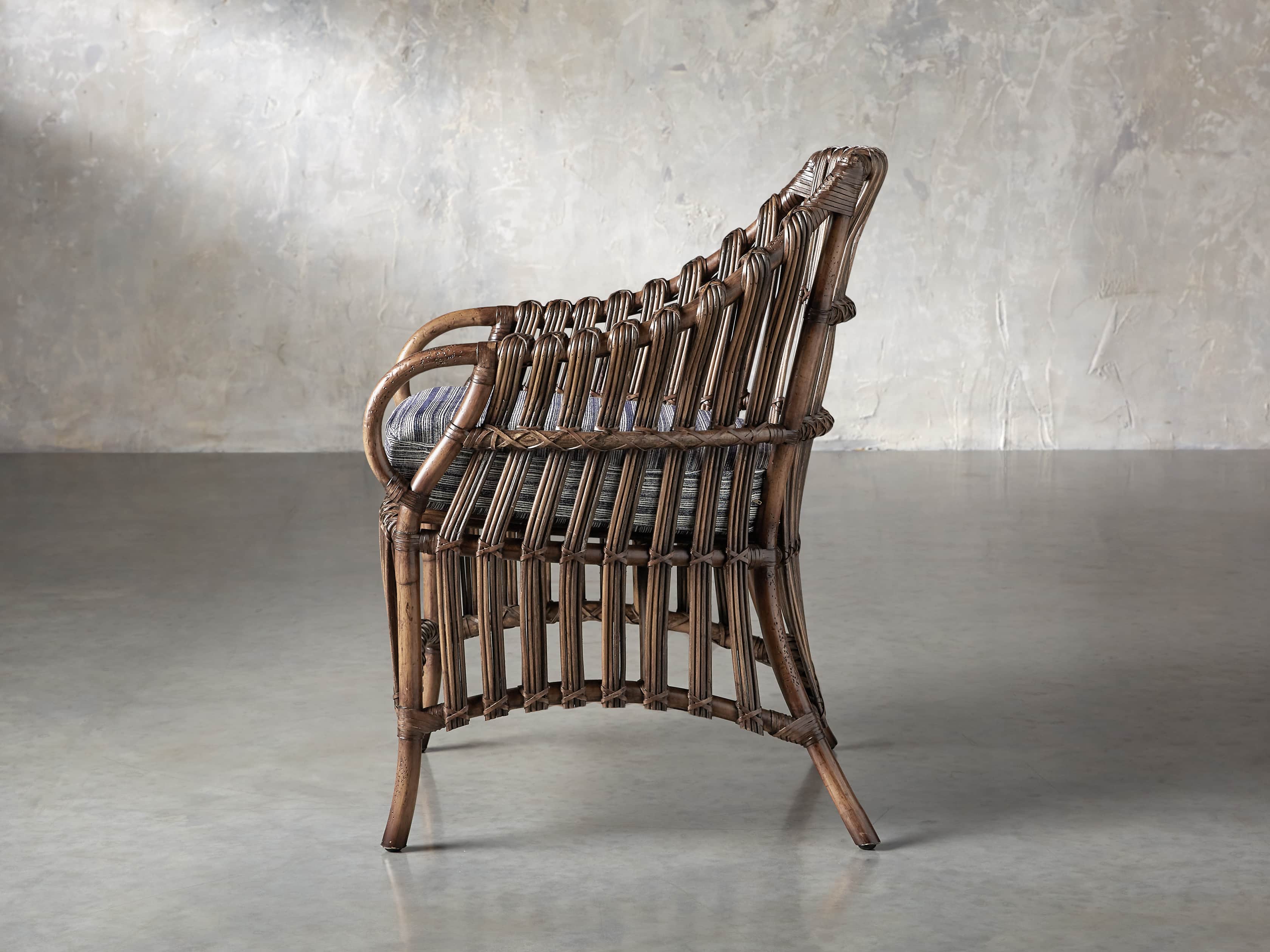 Avila Upholstered 23" Cane Chair