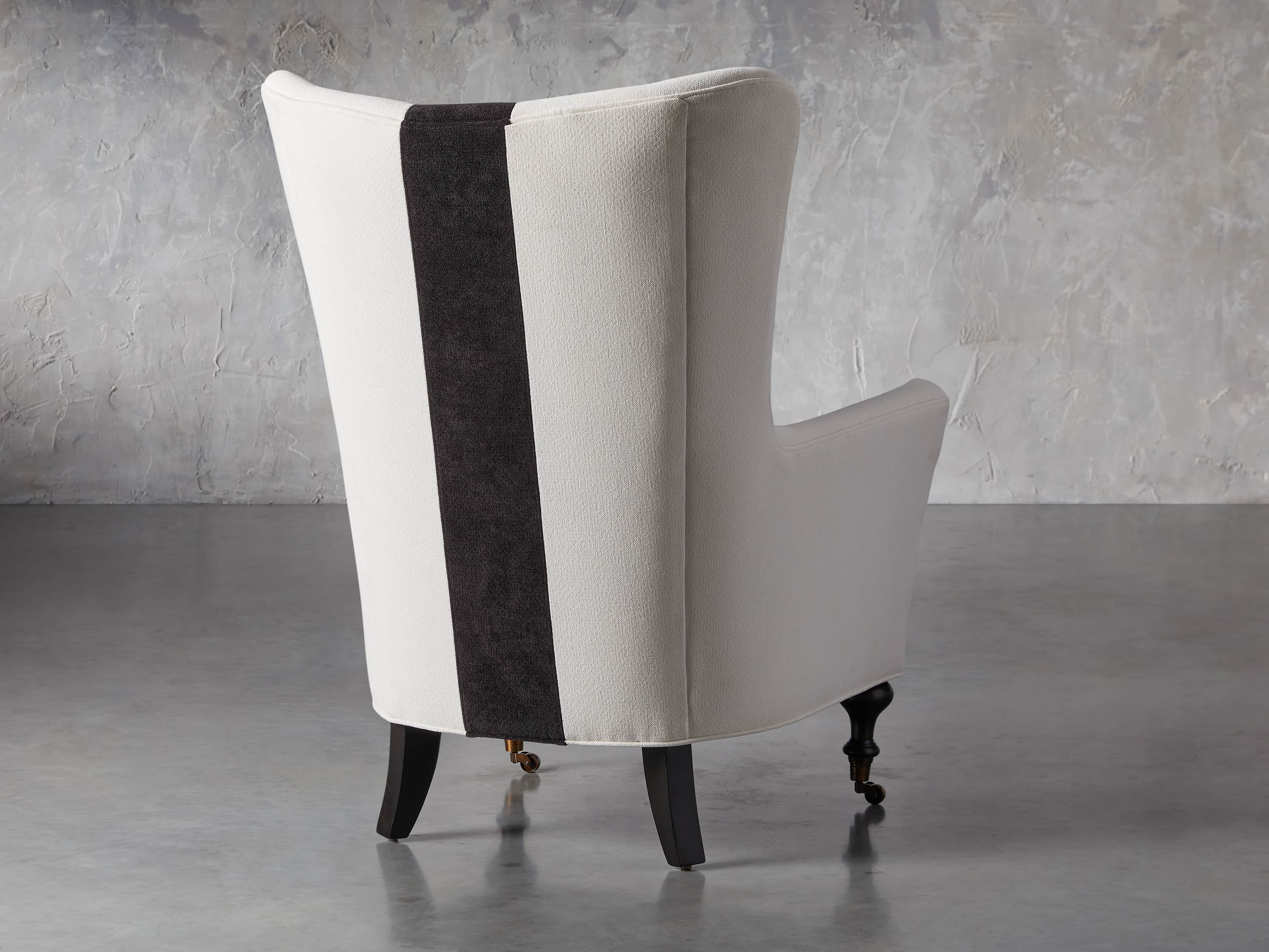 Rio Upholstered 35" Chair with Contrast Stripe, slide 4 of 7