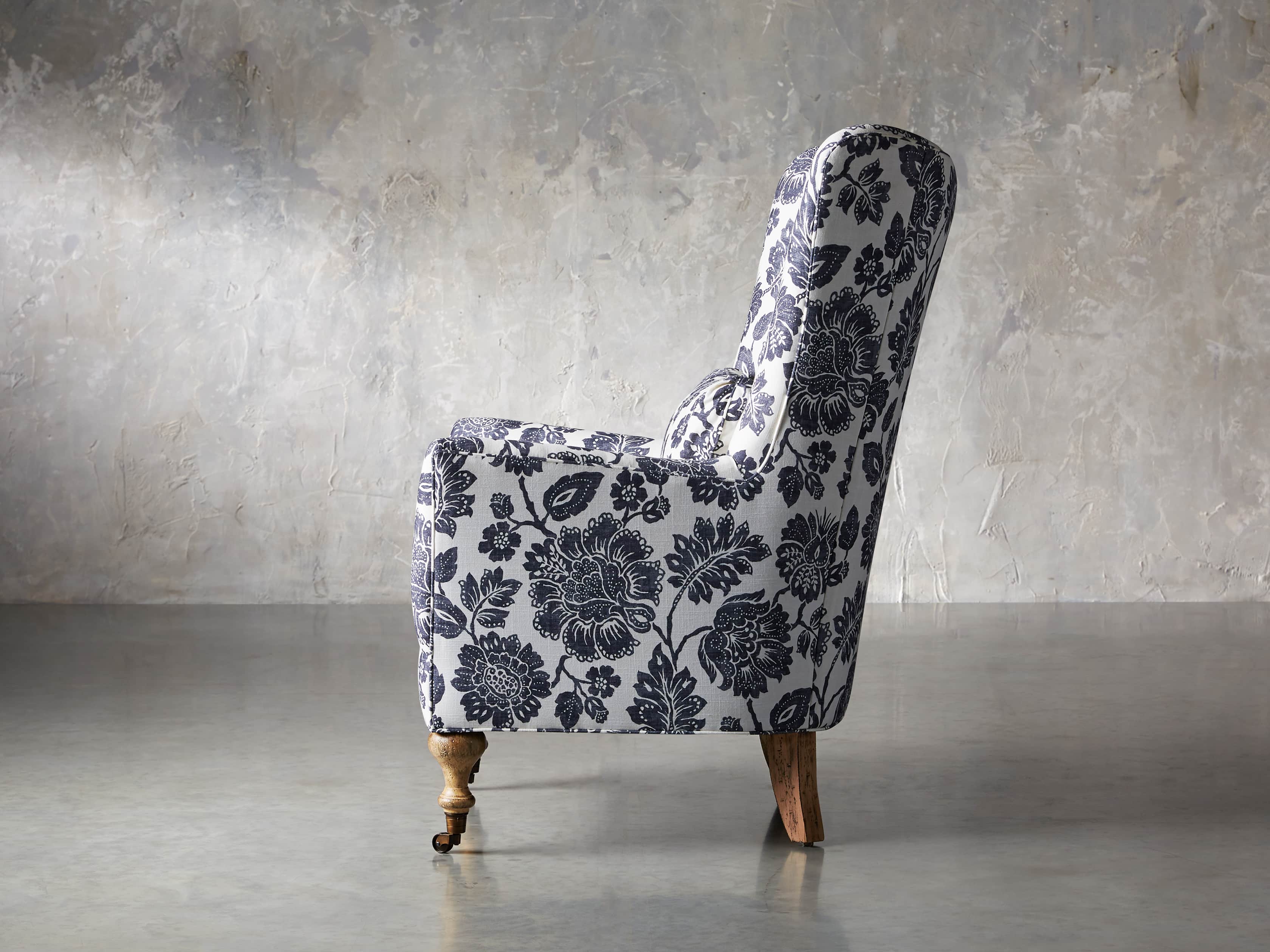 Rio Upholstered 35" Chair in Raquel Slate