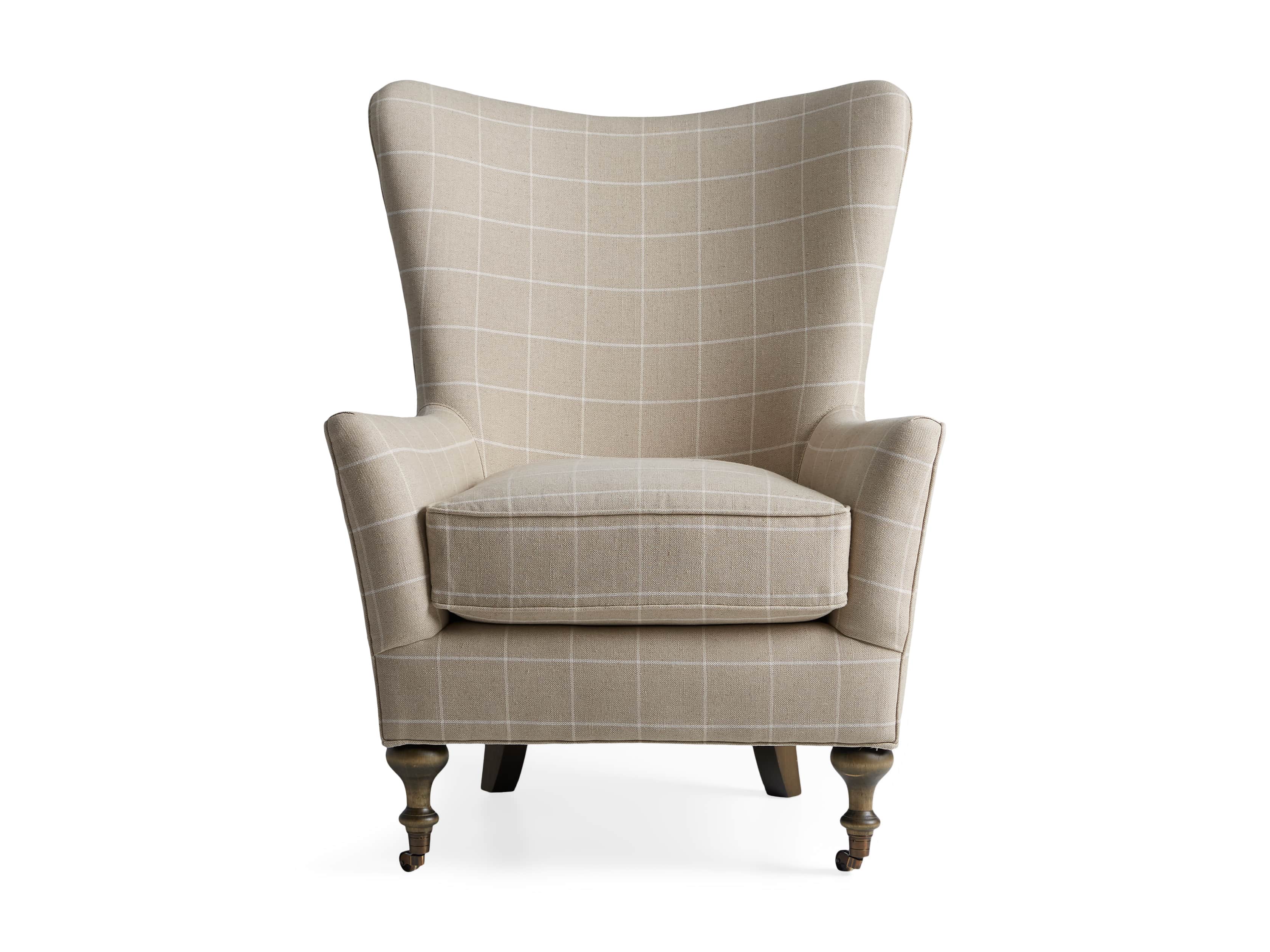 Rio Upholstered 35" Chair in Window Linen, slide 10 of 11