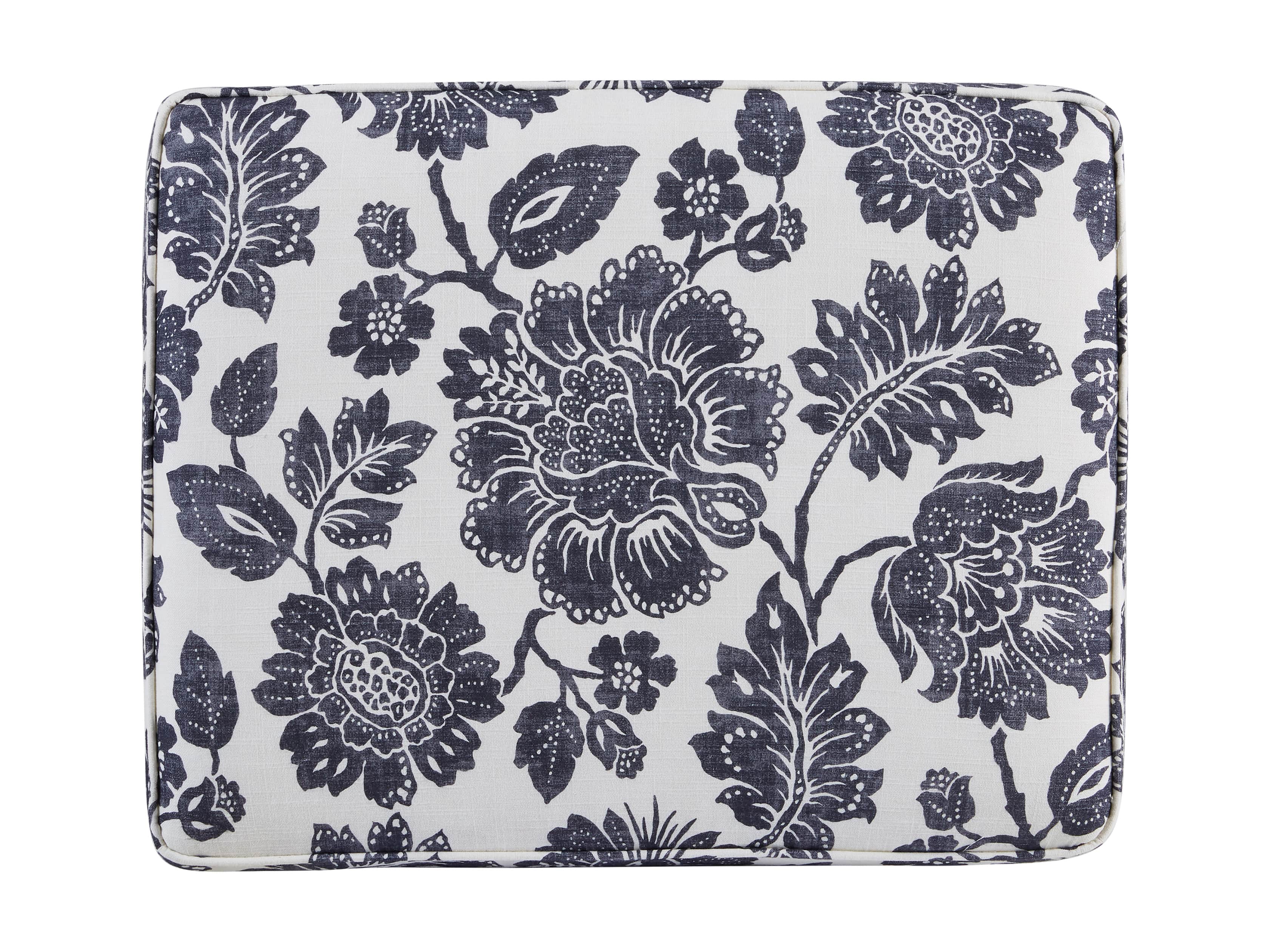 Rio Upholstered 24" Ottoman in Raquel Slate, slide 6 of 8