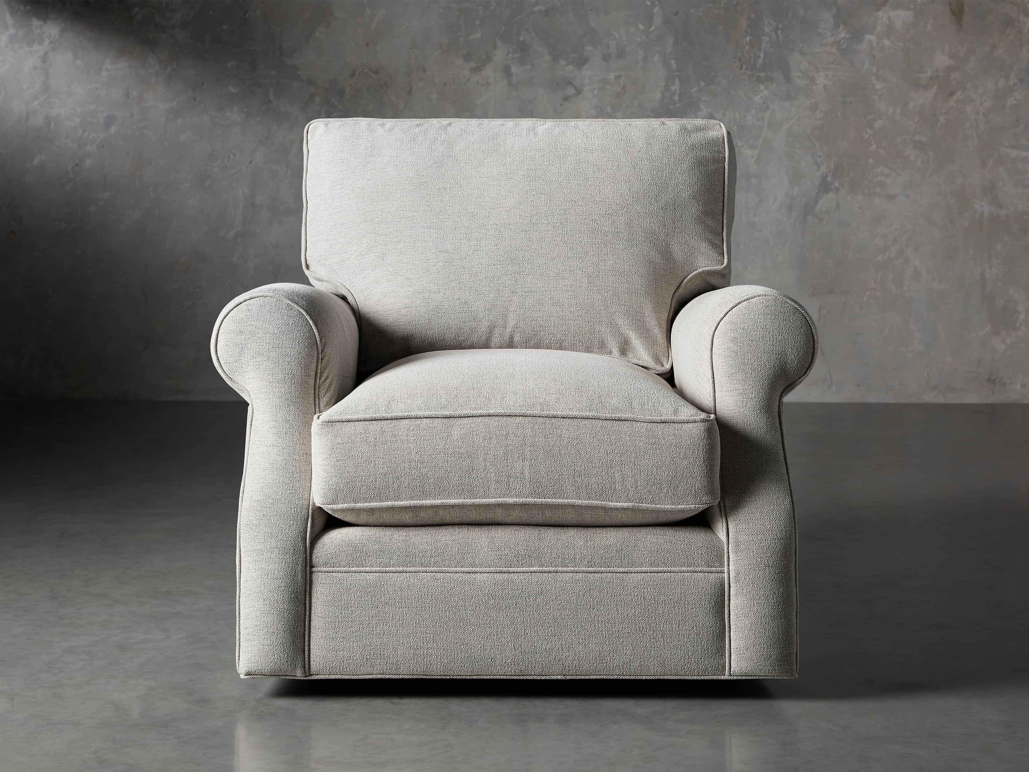 Arhaus branson swivel online chair