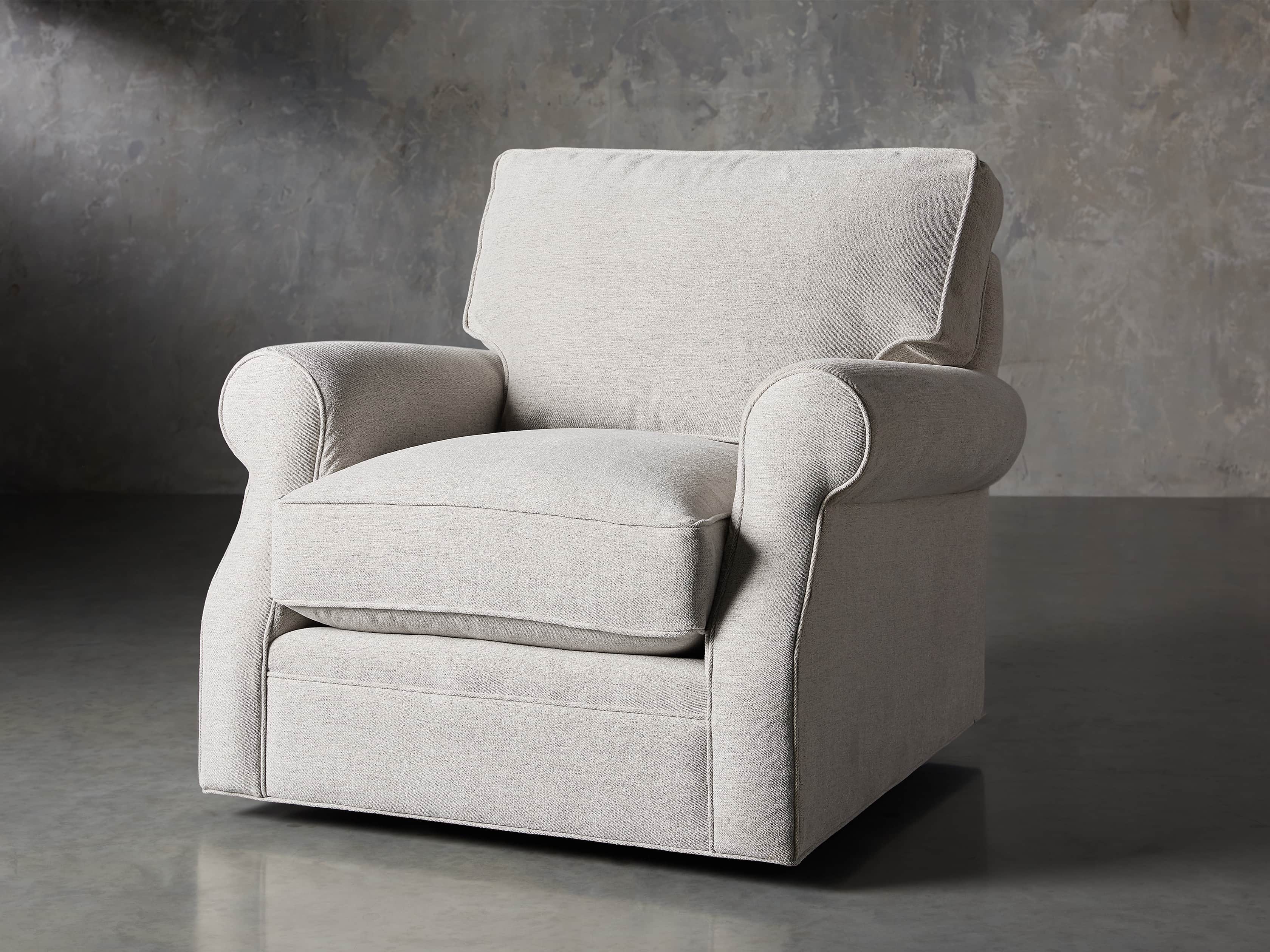 arhaus swivel recliner