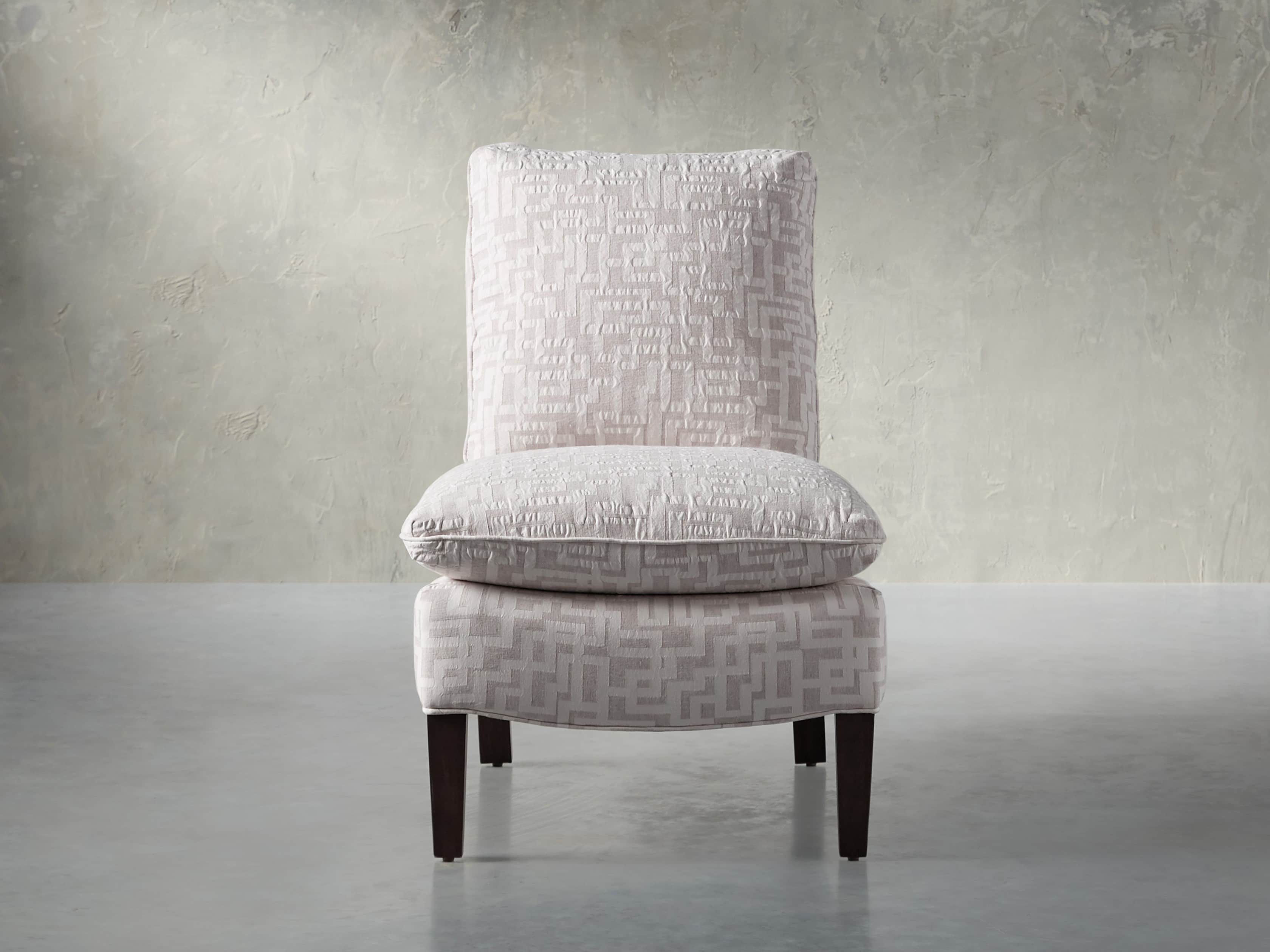 Belle Upholstered 23" Armless Chair