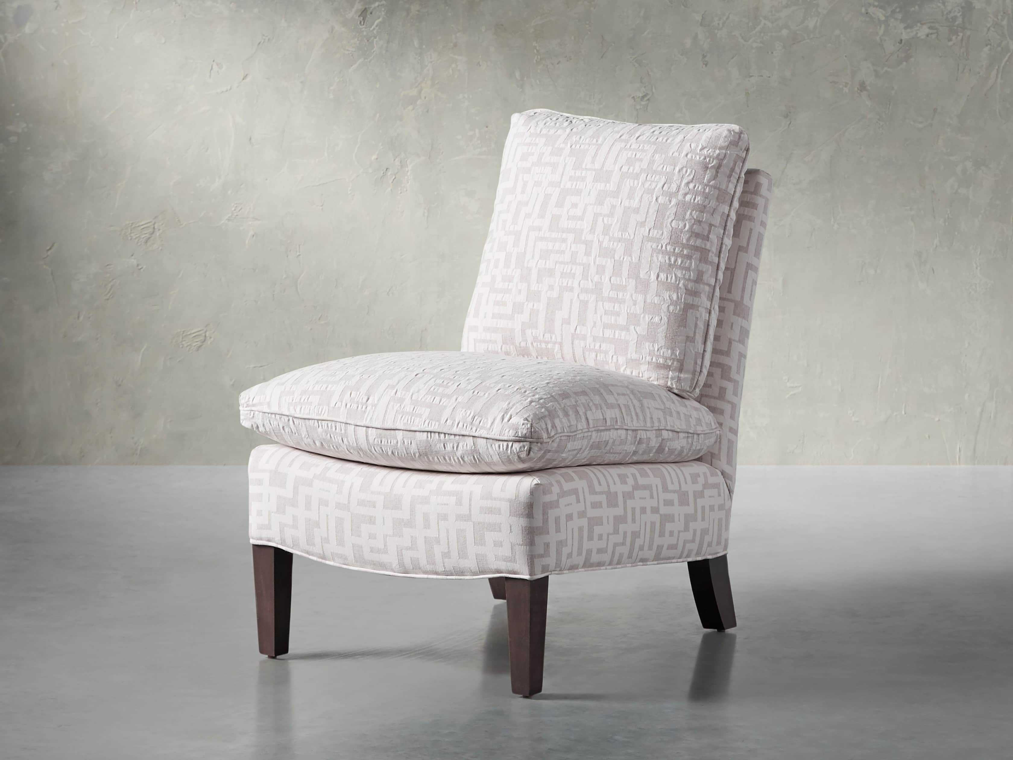 Belle Upholstered 23" Armless Chair