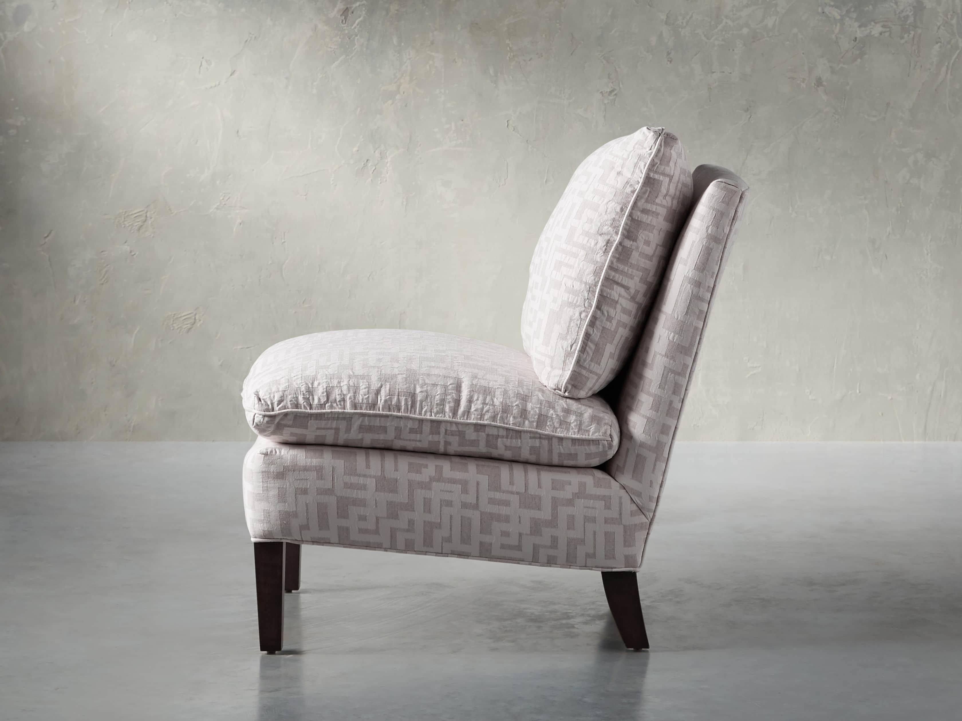 Belle Upholstered 23" Armless Chair