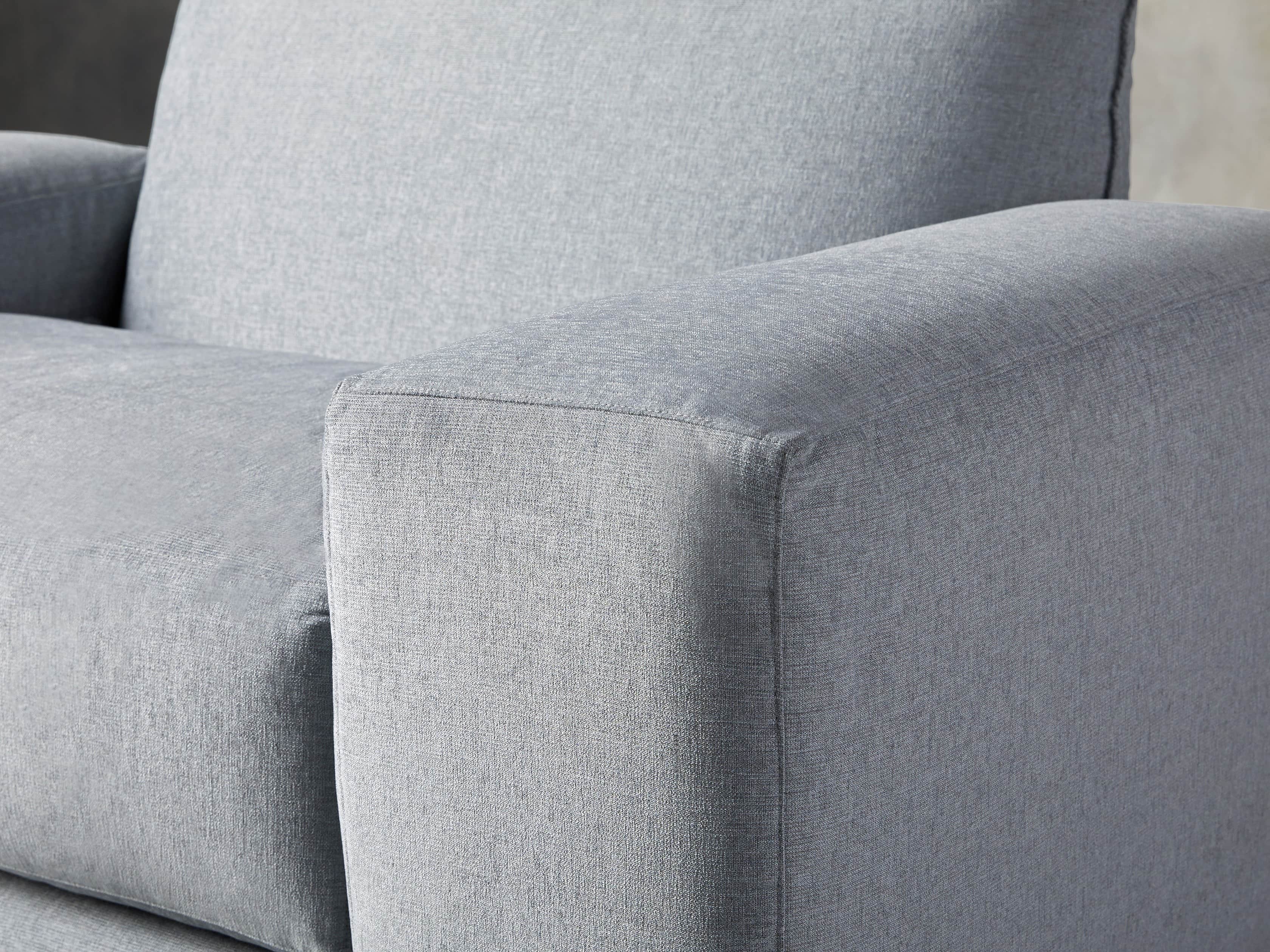 Wyndham Upholstered 66" Chair in Stanton Frost, slide 5 of 8
