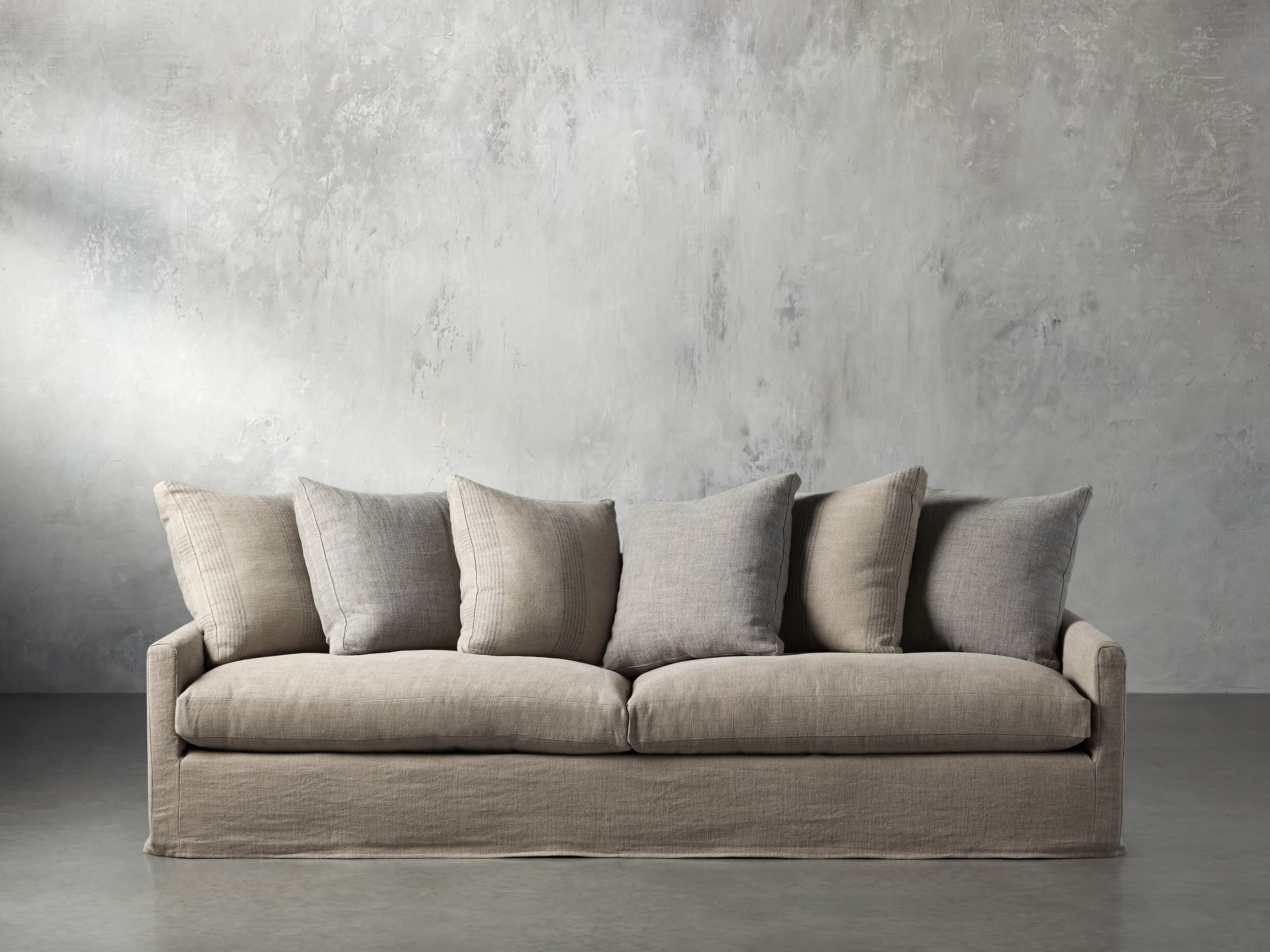 Kipton Petite Slipcovered 106" Scatterback Sofa