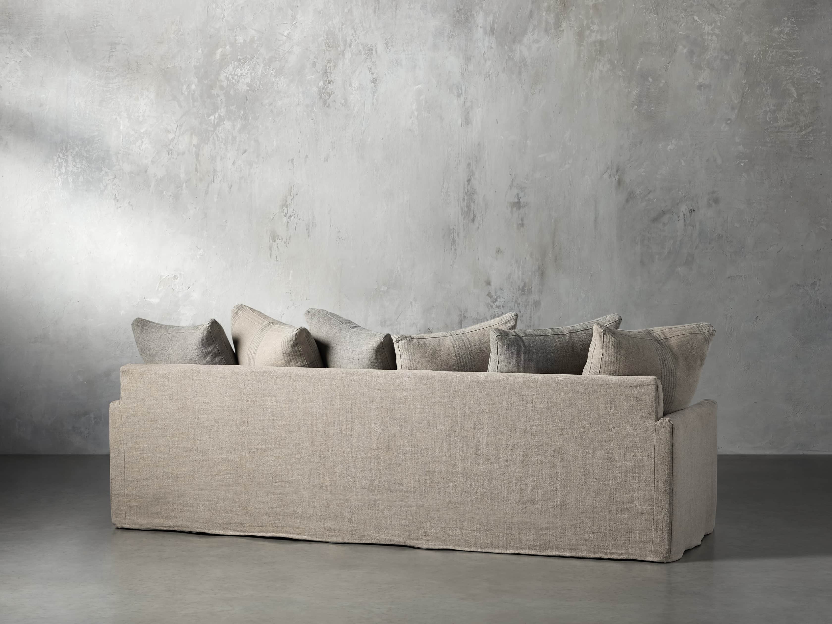 Kipton Petite Slipcovered 106" Scatterback Sofa