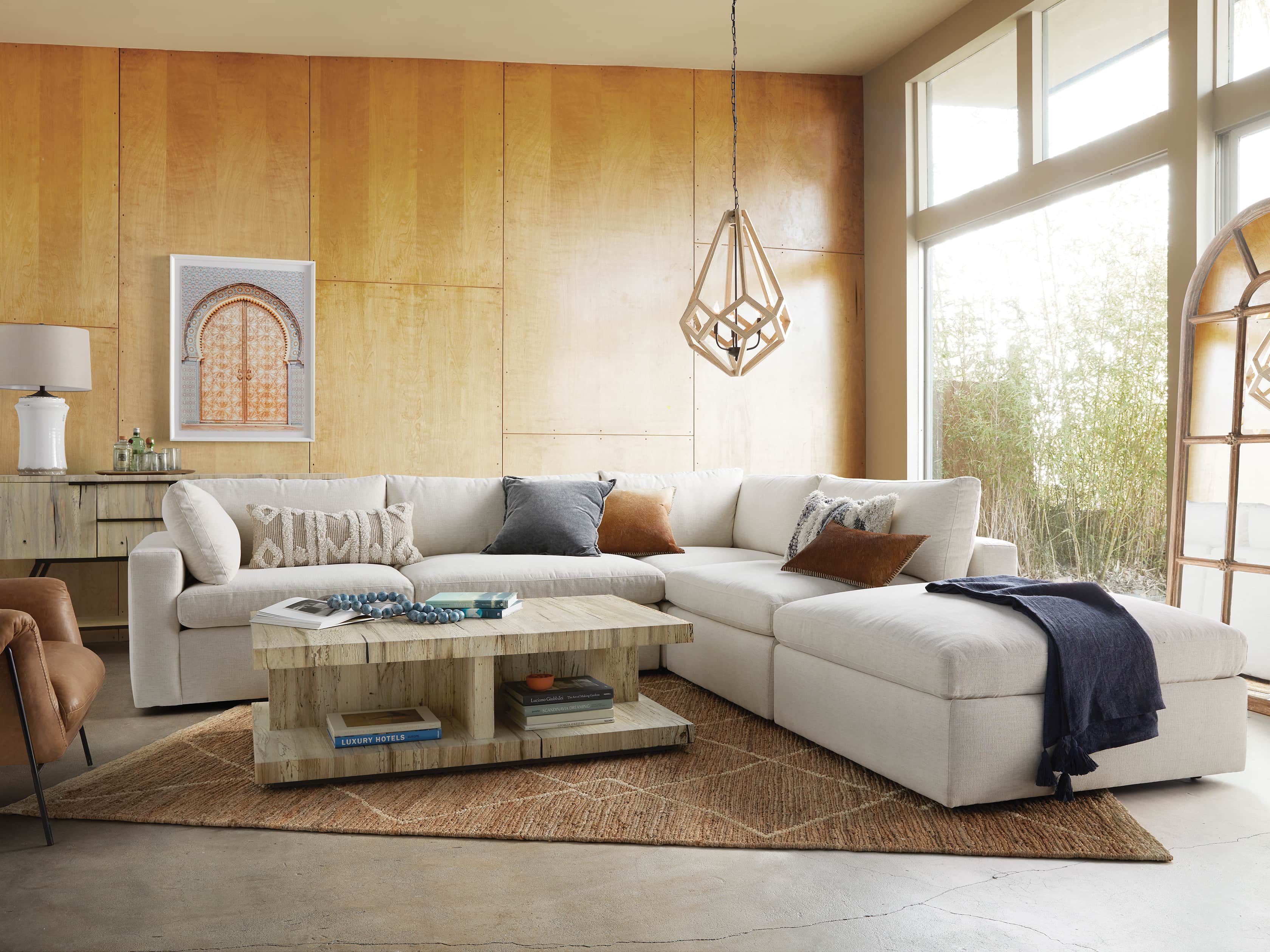 Beale Upholstered Left Arm Five Piece Sectional, slide 1 of 9