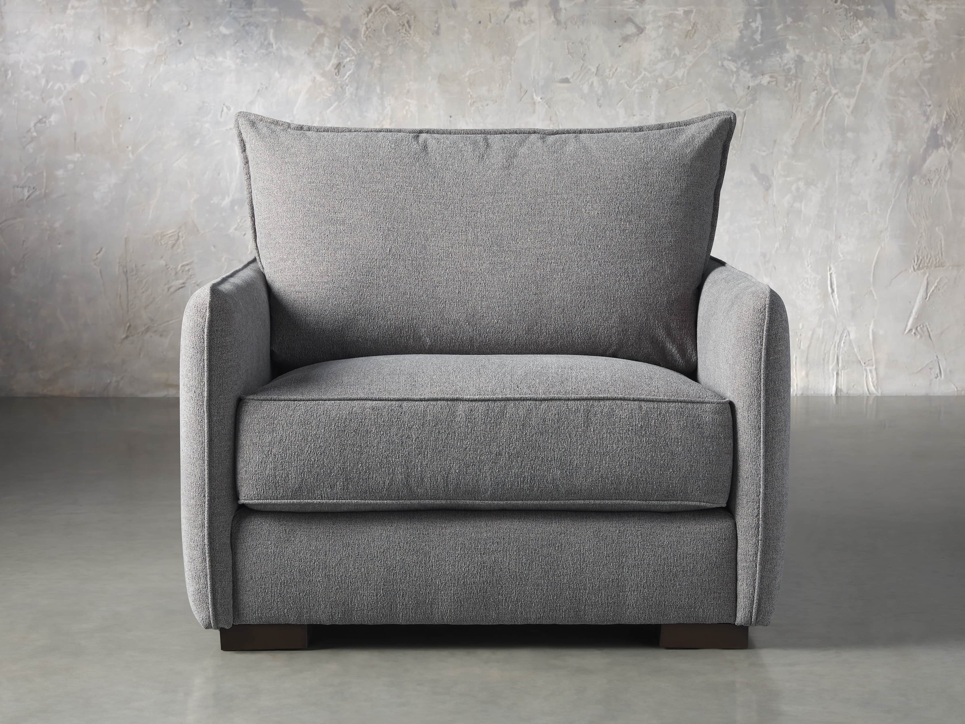 Dunlap Upholstered 41" Chair in Cushing Slate, slide 1 of 7
