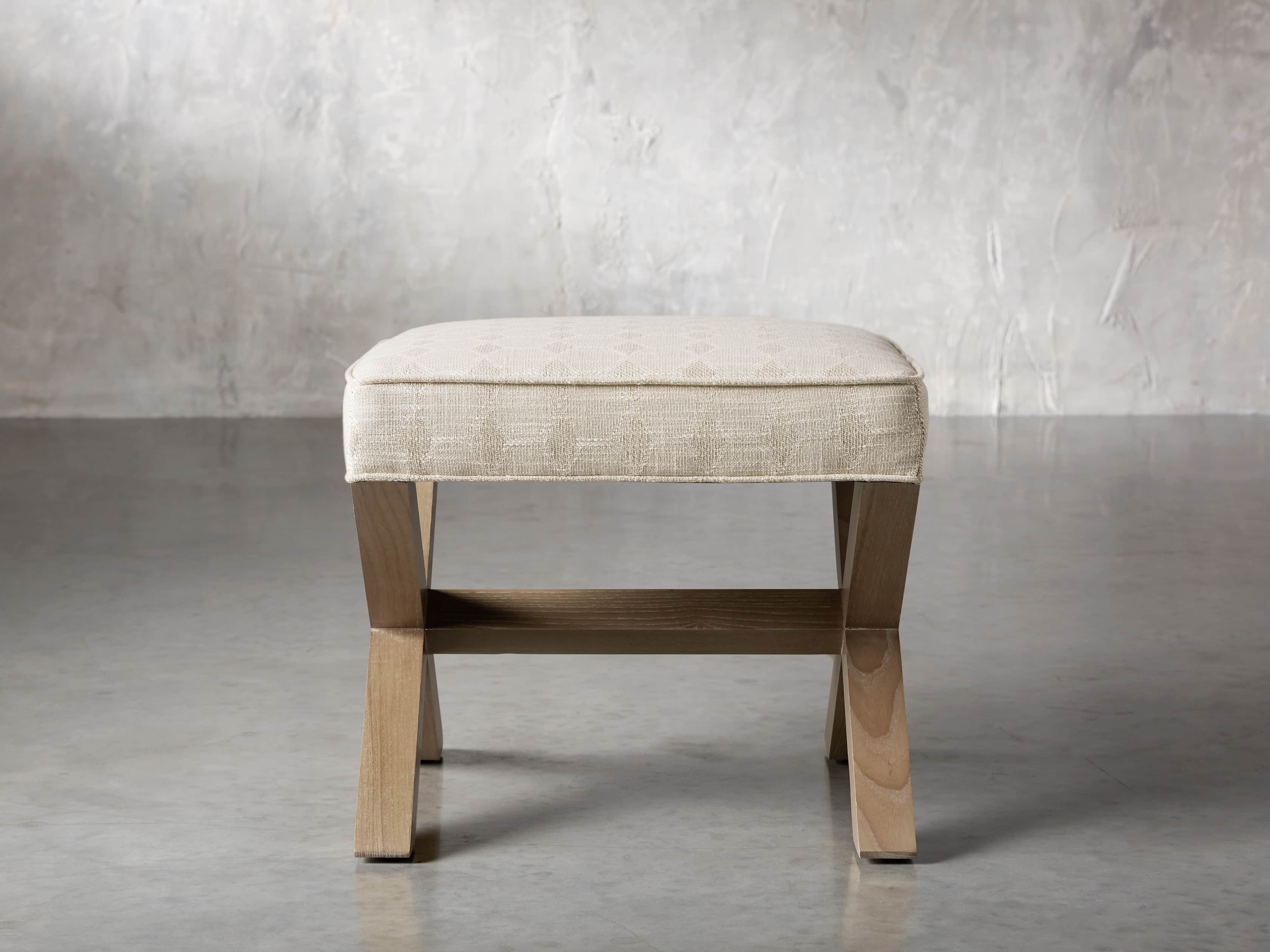Fanning Upholstered 20" Ottoman