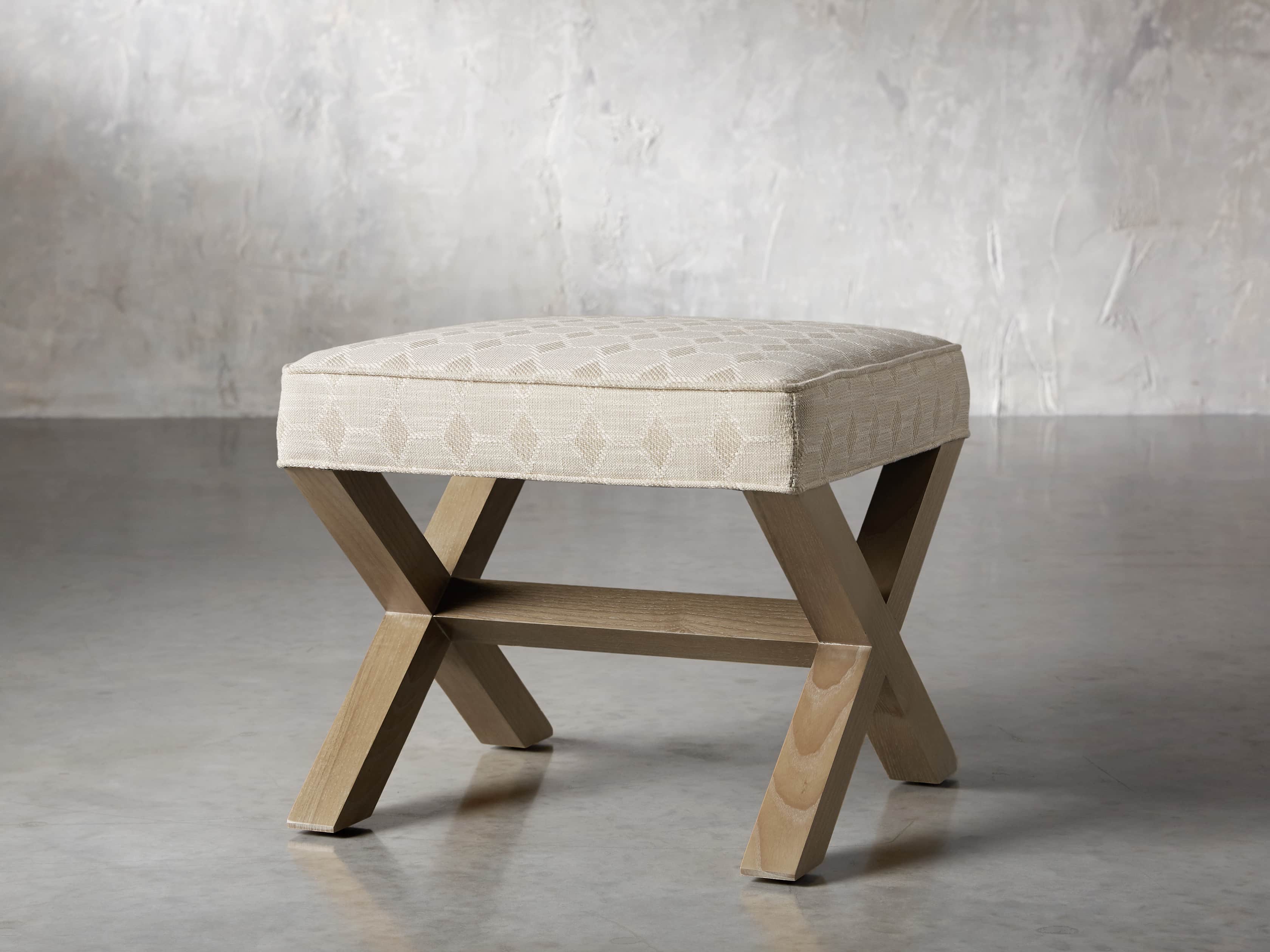 Fanning Upholstered 20" Ottoman