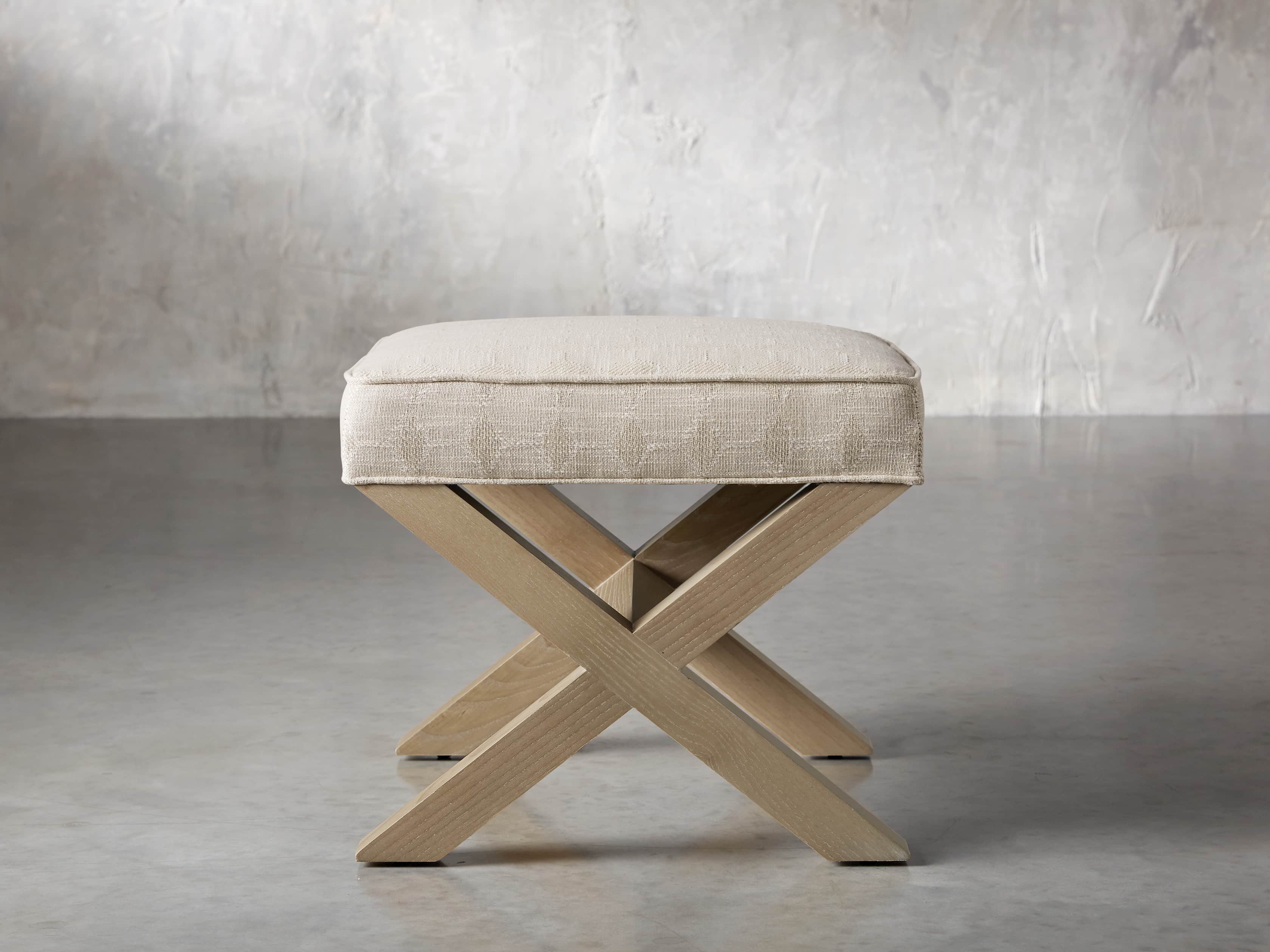 Fanning Upholstered 20" Ottoman