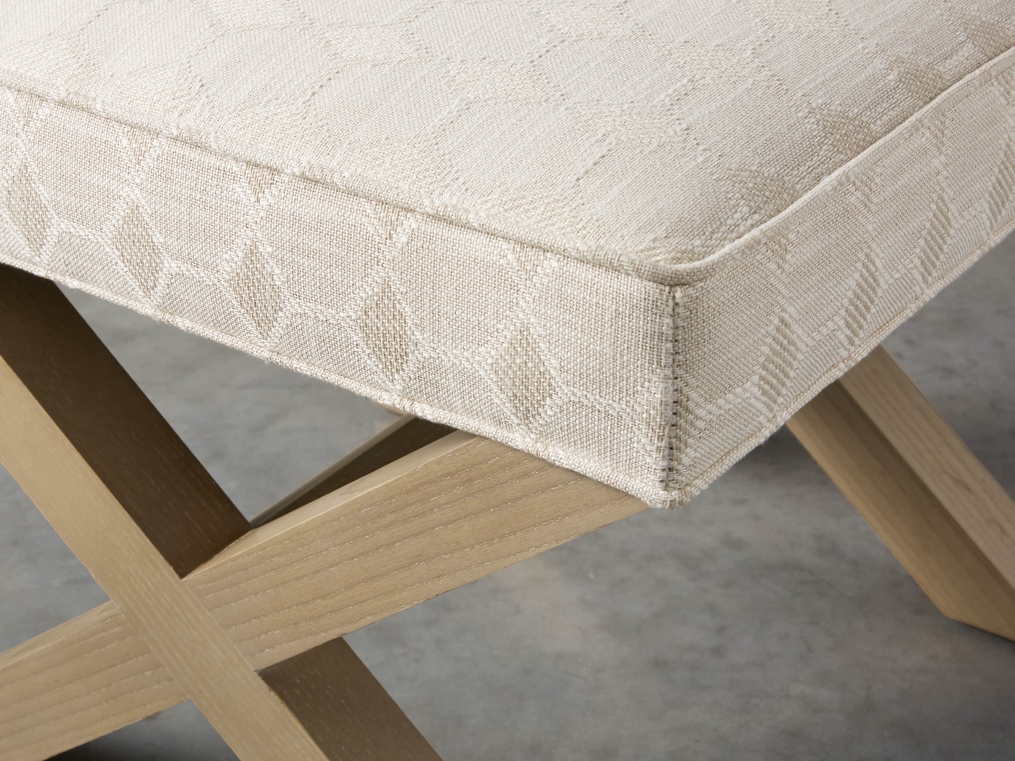 Fanning Upholstered 20" Ottoman