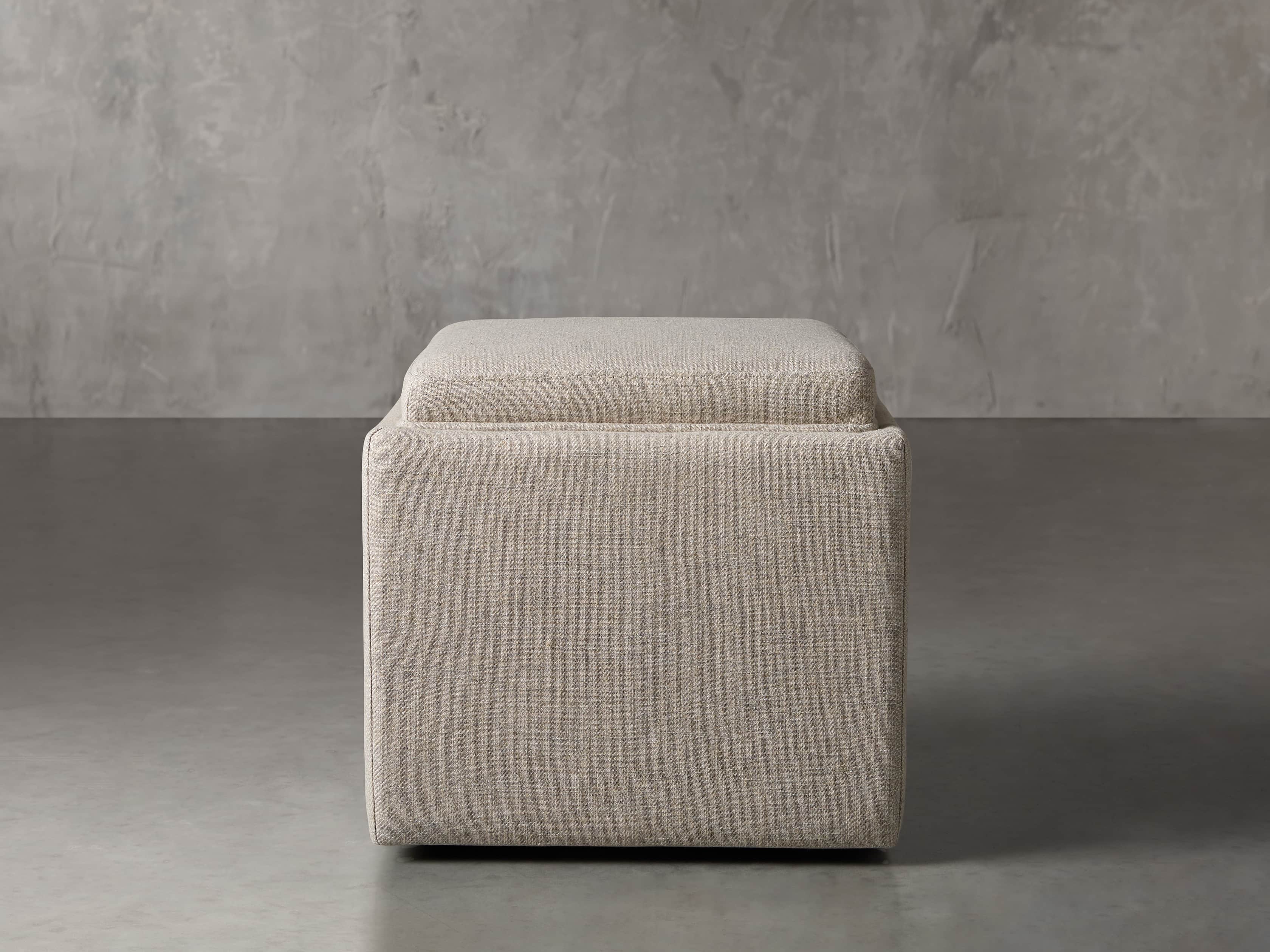 Upton Upholstered 18" Storage Cube, slide 1 of 7